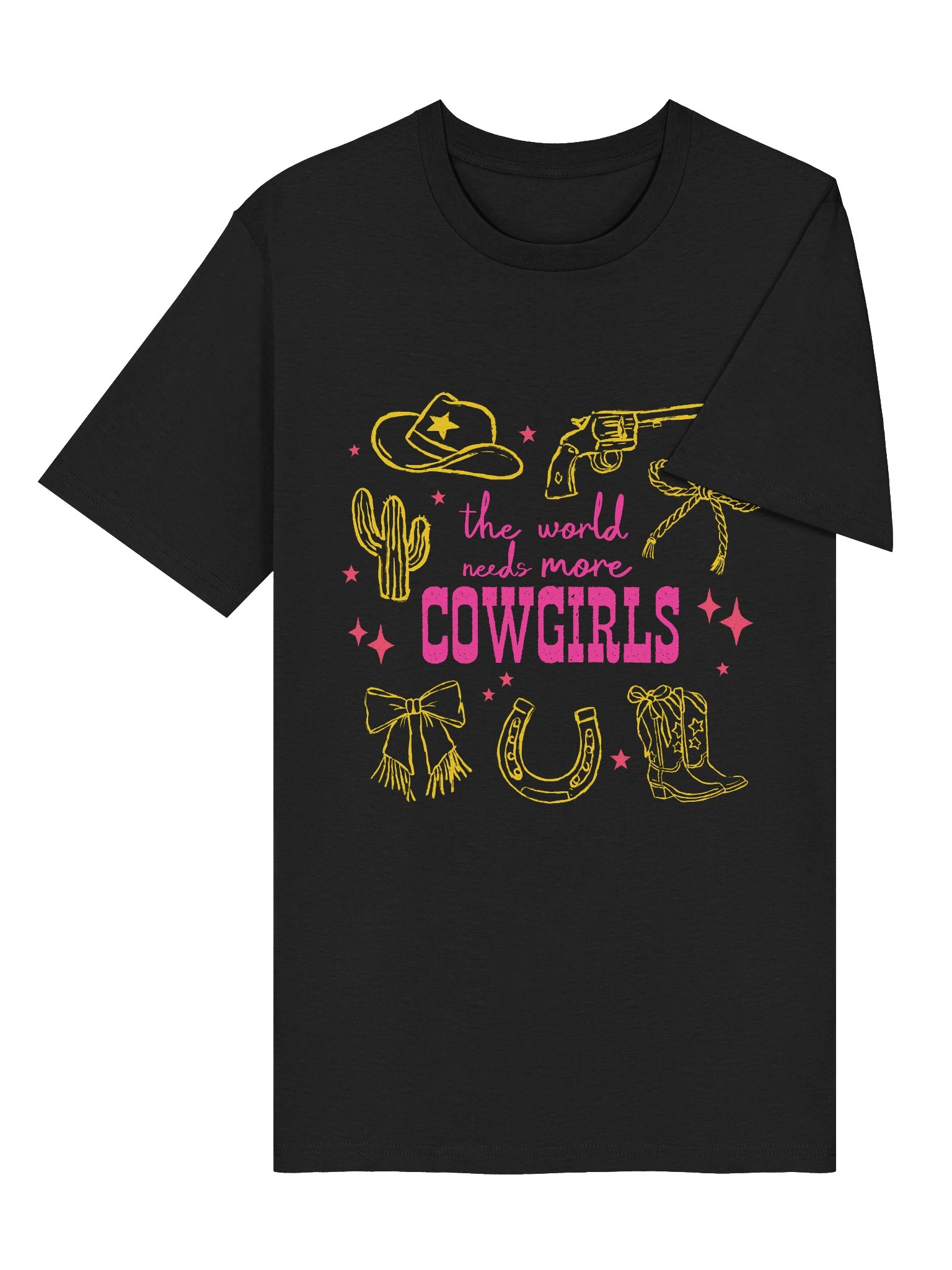 Cowgirl Illustration Organic T-Shirt product image (3)