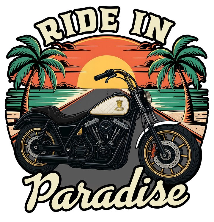Ride in Paradise Sticker product image (2)