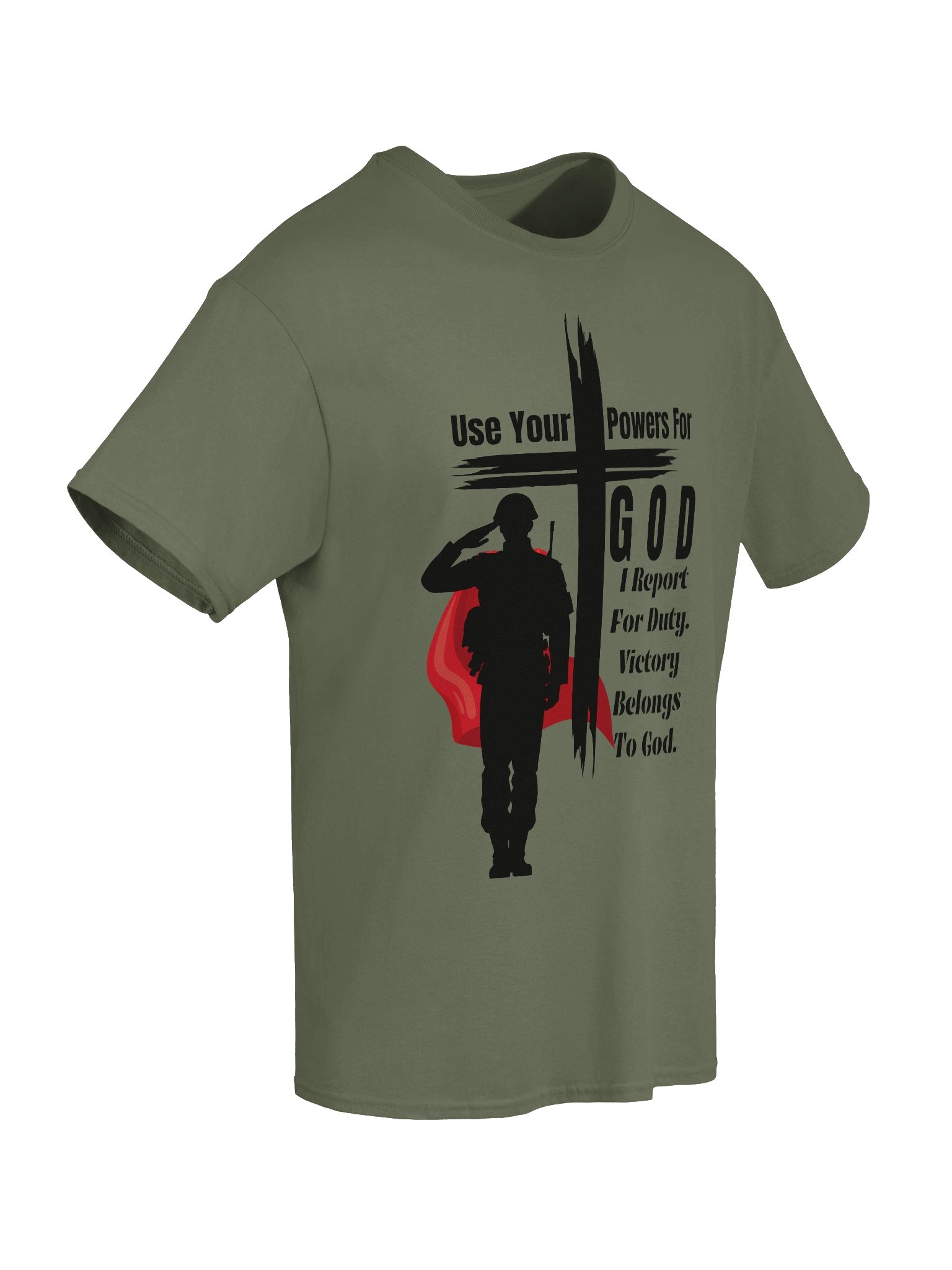 Use your powers for God - Christian Military T-Shirt product image (4)