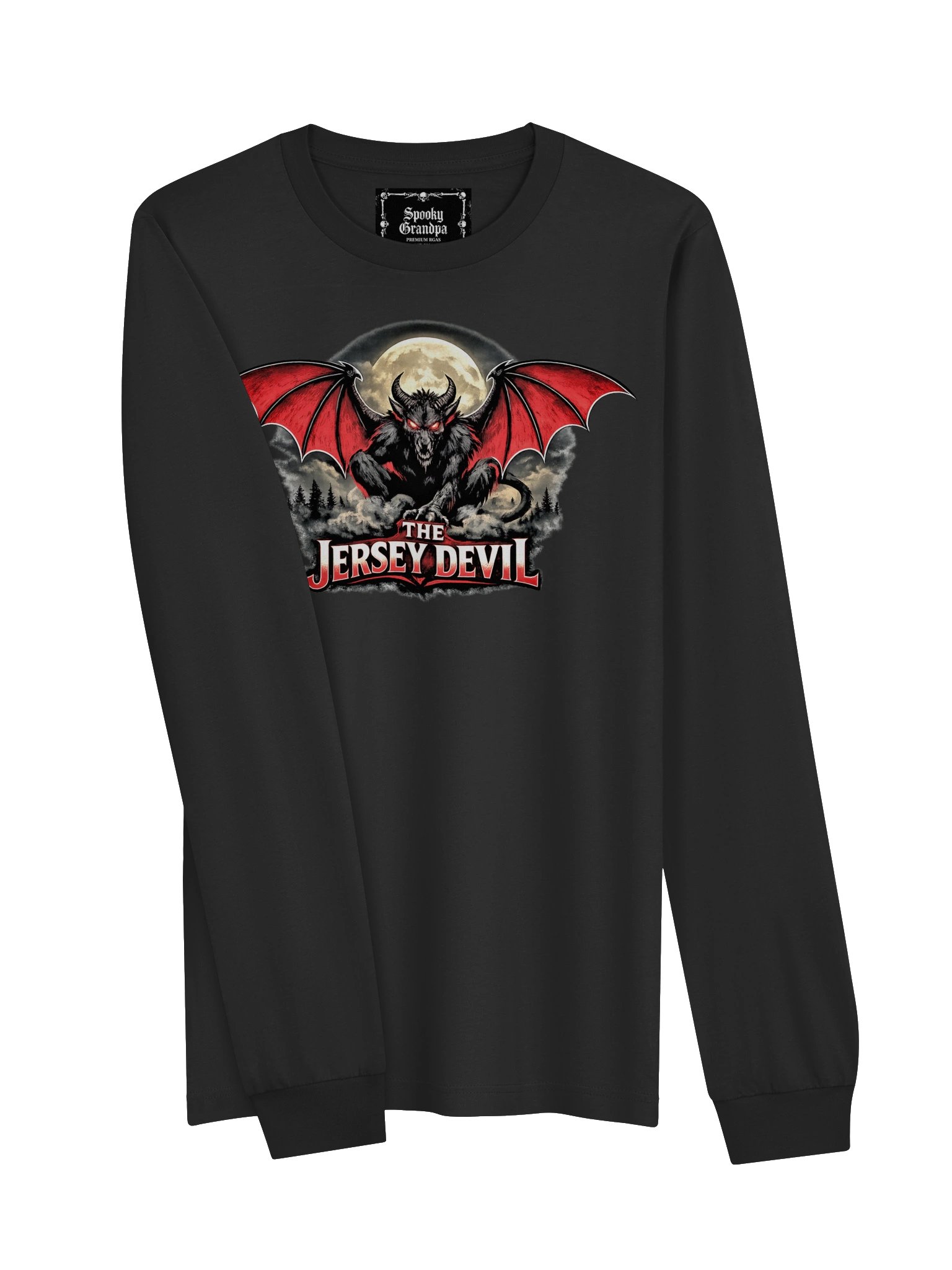 The 13th Child: Jersey Devil Long Sleeve Tee — Black product image (7)