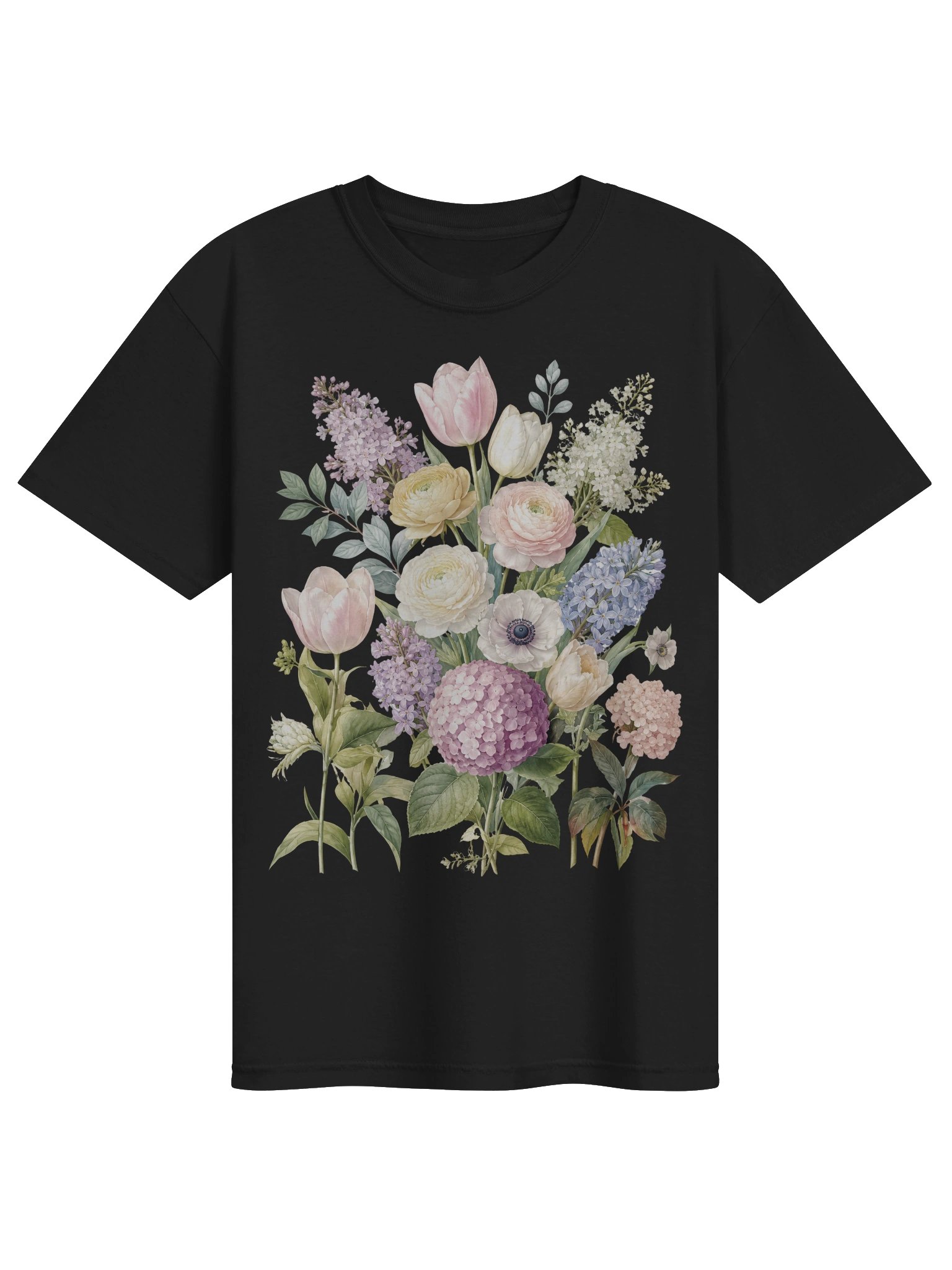 Flower Bouquet Shirt, Floral Shirt for Women, Comfort Colors Unisex T-Shirt, Spring Garden Graphic Tee product image (16)