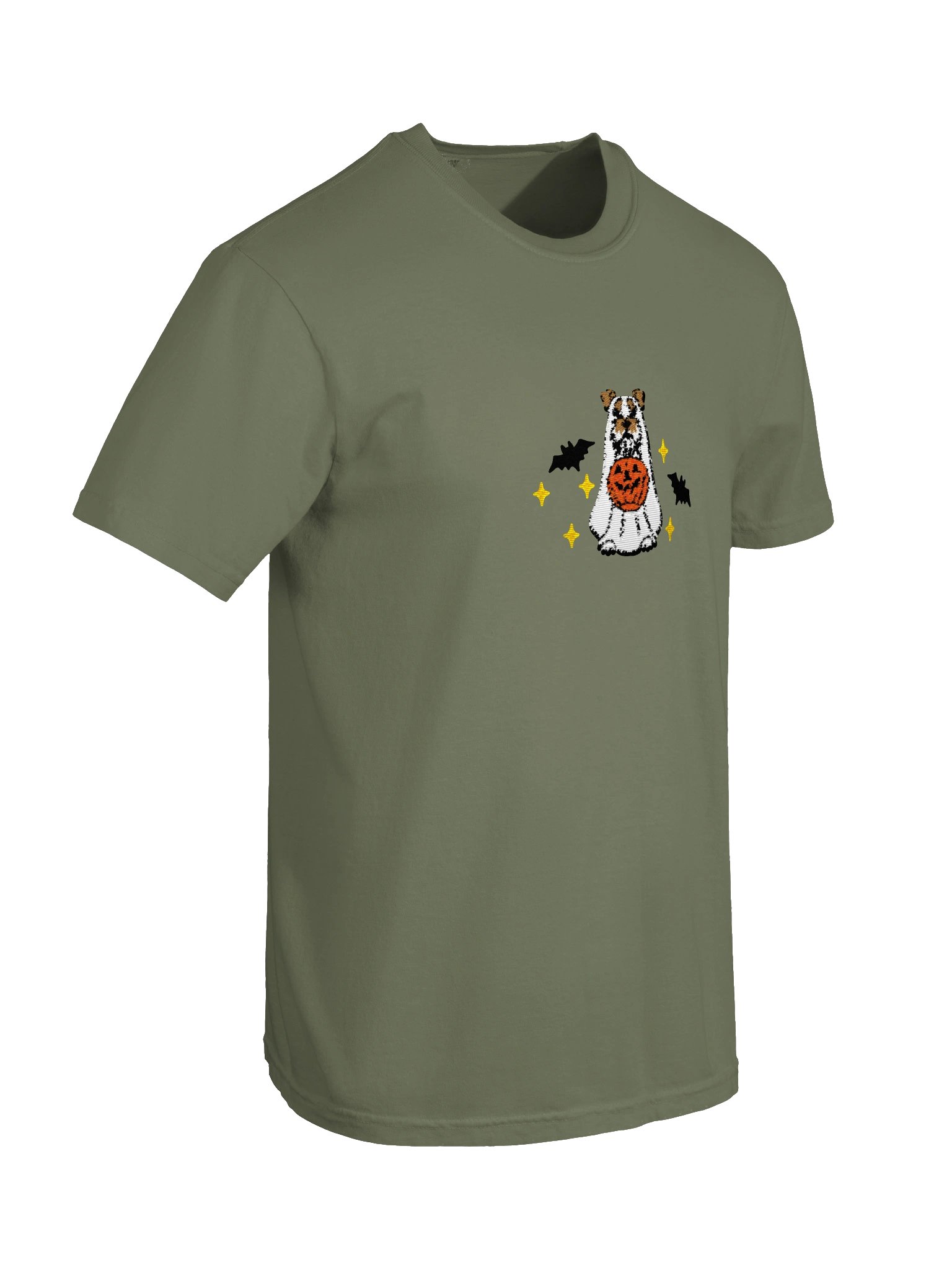 Halloween Miniature Schnauzer(Wheaten) Embroidered T-Shirt product image (14)