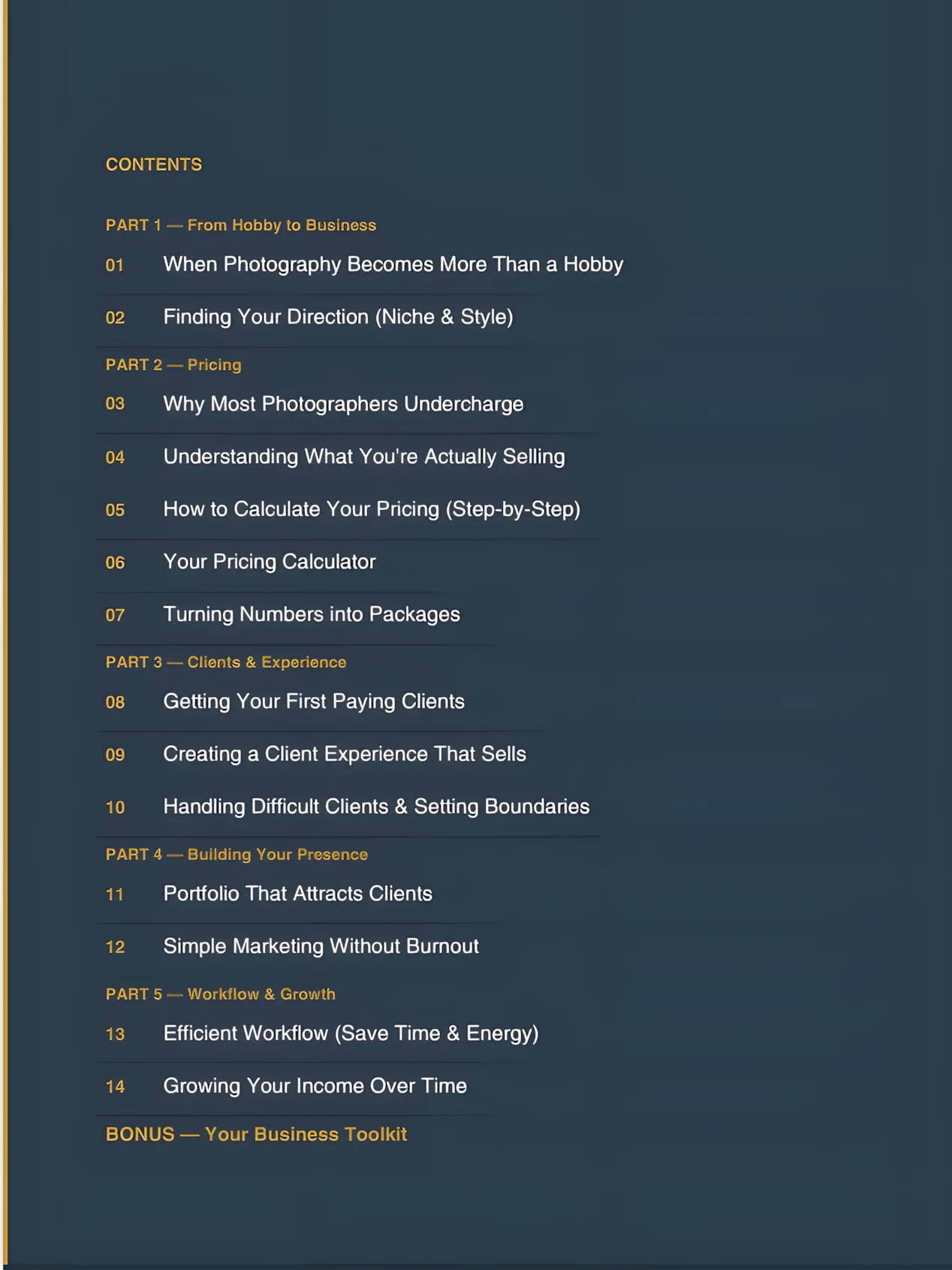 Comprehensive Business Guide for Photographers & Interactive Pricing Calculator - Limited Launch Sale - 50% Off product image (7)