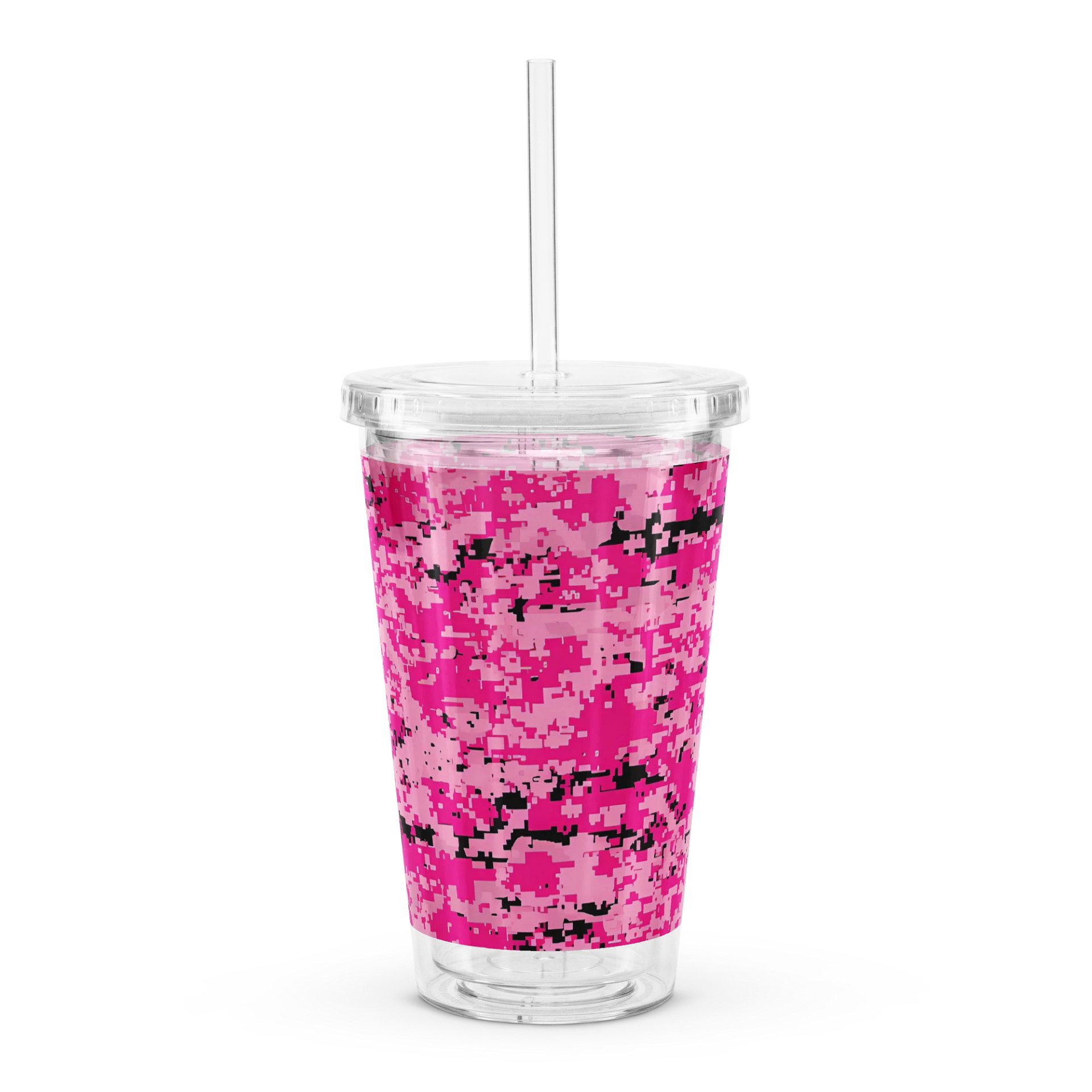 Pixelated Pink Camo Double Wall Tumbler product image (4)