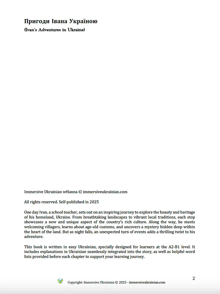 Learn Ukrainian Easy Immersive Story product image (2)