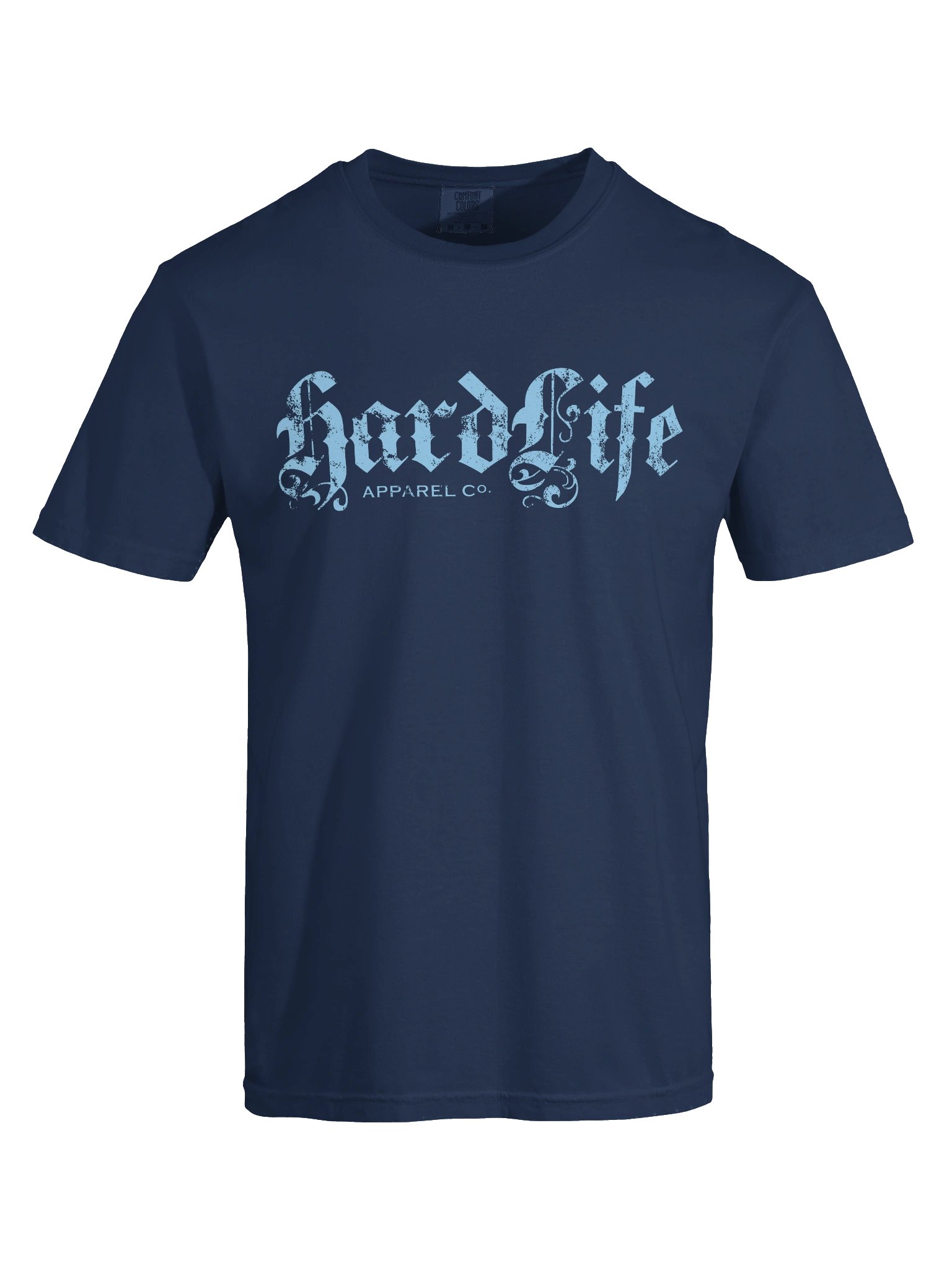 OG Logo - Distressed Light Blue on Navy Tee product image (5)