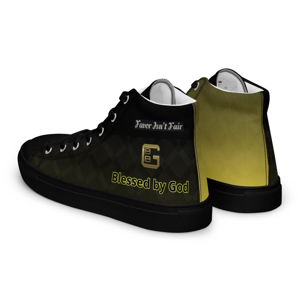 BBG Black and Gold High Tops - Black Soles product image (3)