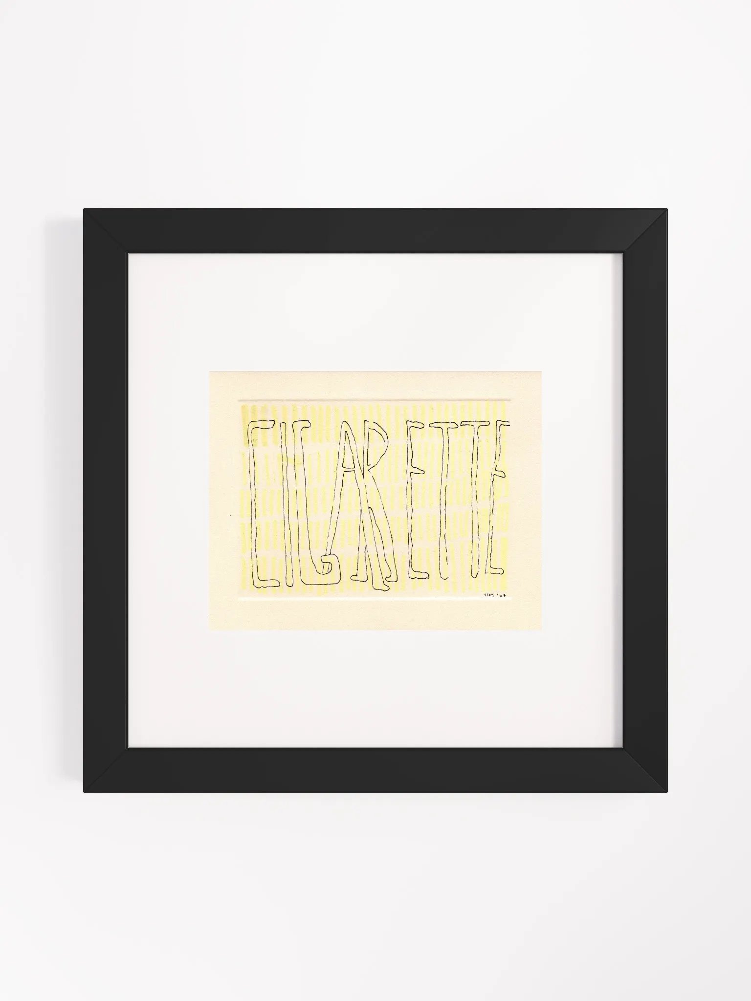 Cigarette Panel Card Print Framed product image (2)