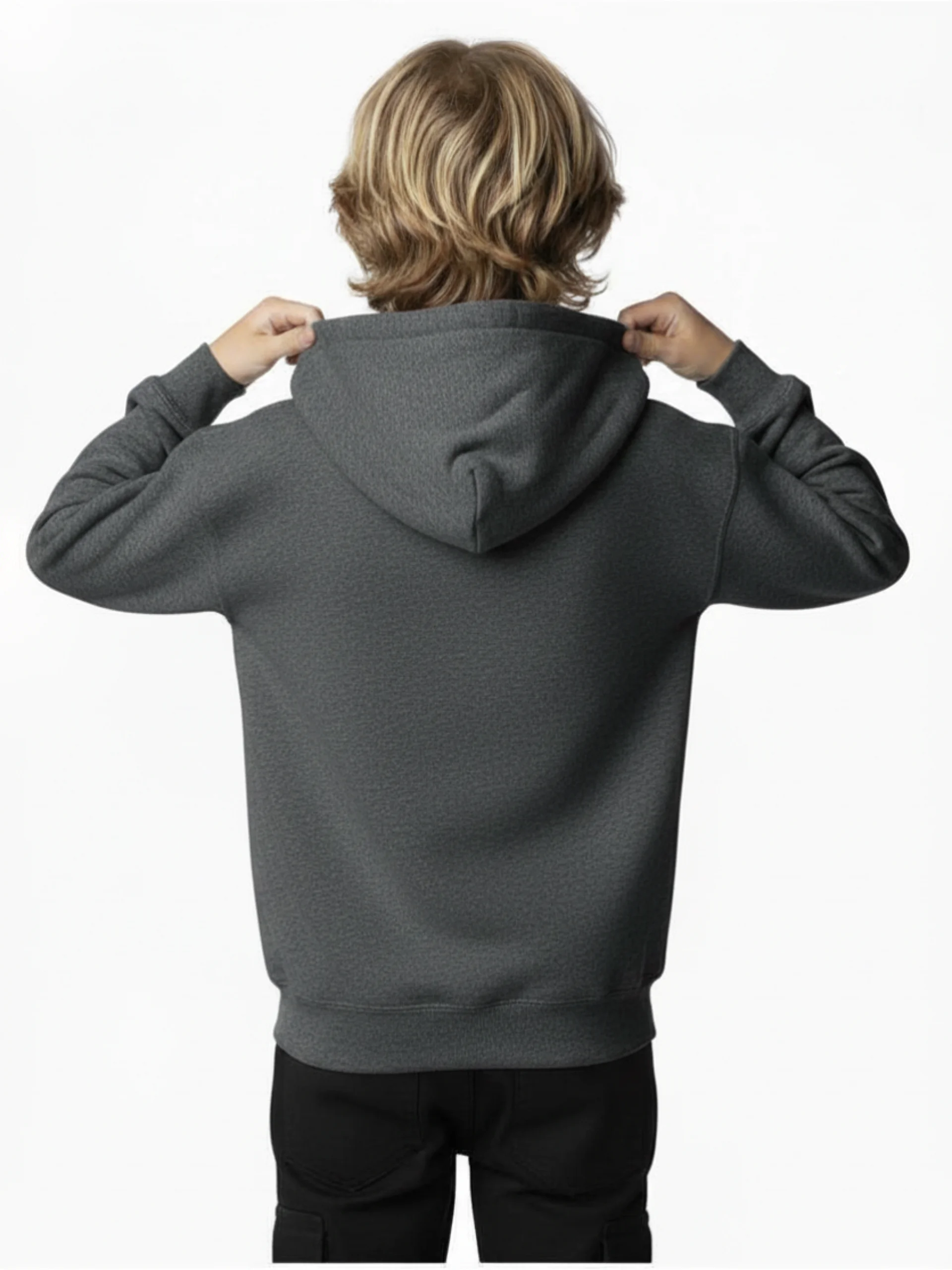 Pray More Worry Less Boys Hoodie product image (2)