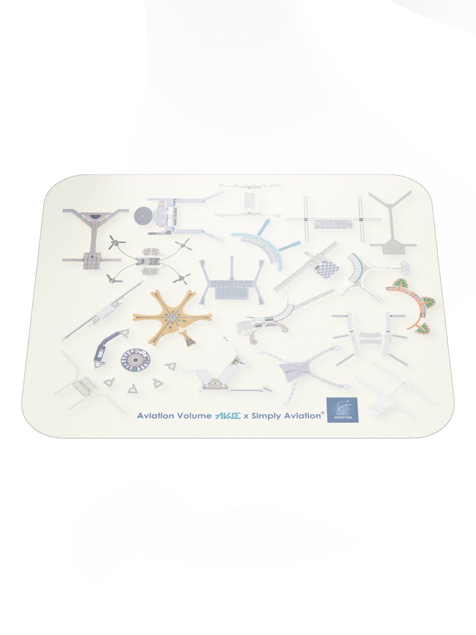 Airport Terminals - Mouse Pad Beige product image (1)