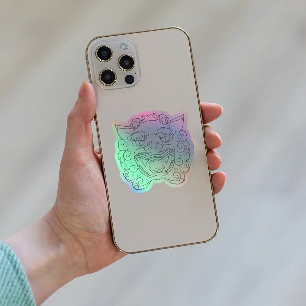 Holographic Foo Dog sticker product image (8)