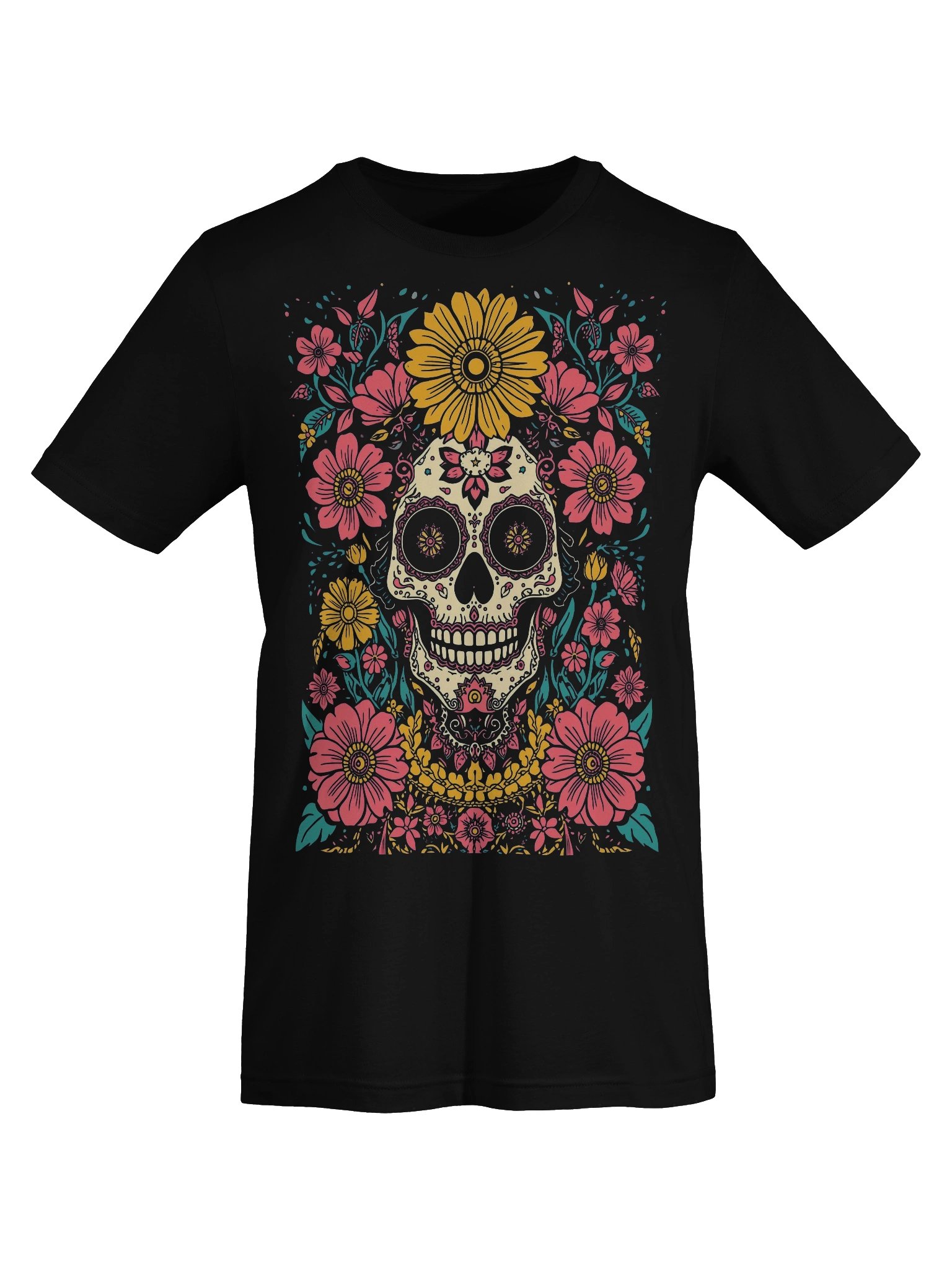 Ornate Sugar Skull Supersoft Tee product image (5)