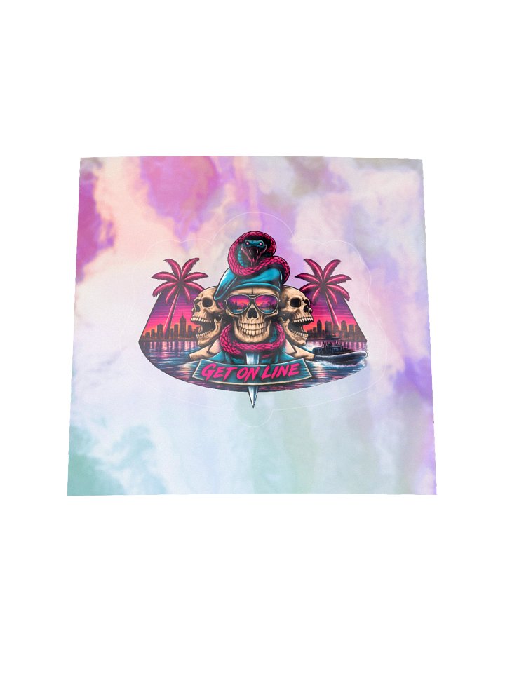 GET ON LINE – Miami Nights Holographic Sticker product image (2)