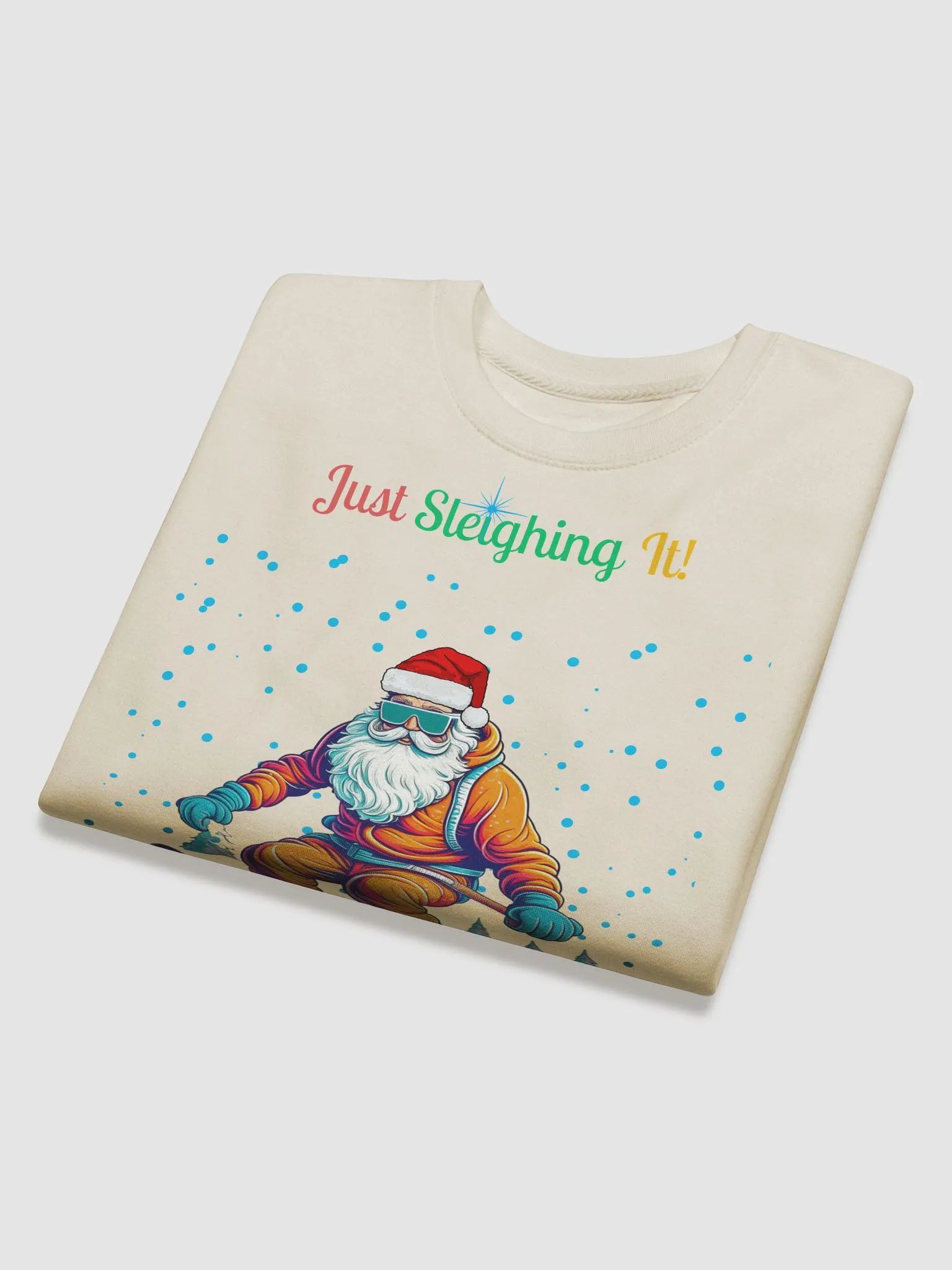 Santa Claus Snowboarding Sweatshirt product image (24)