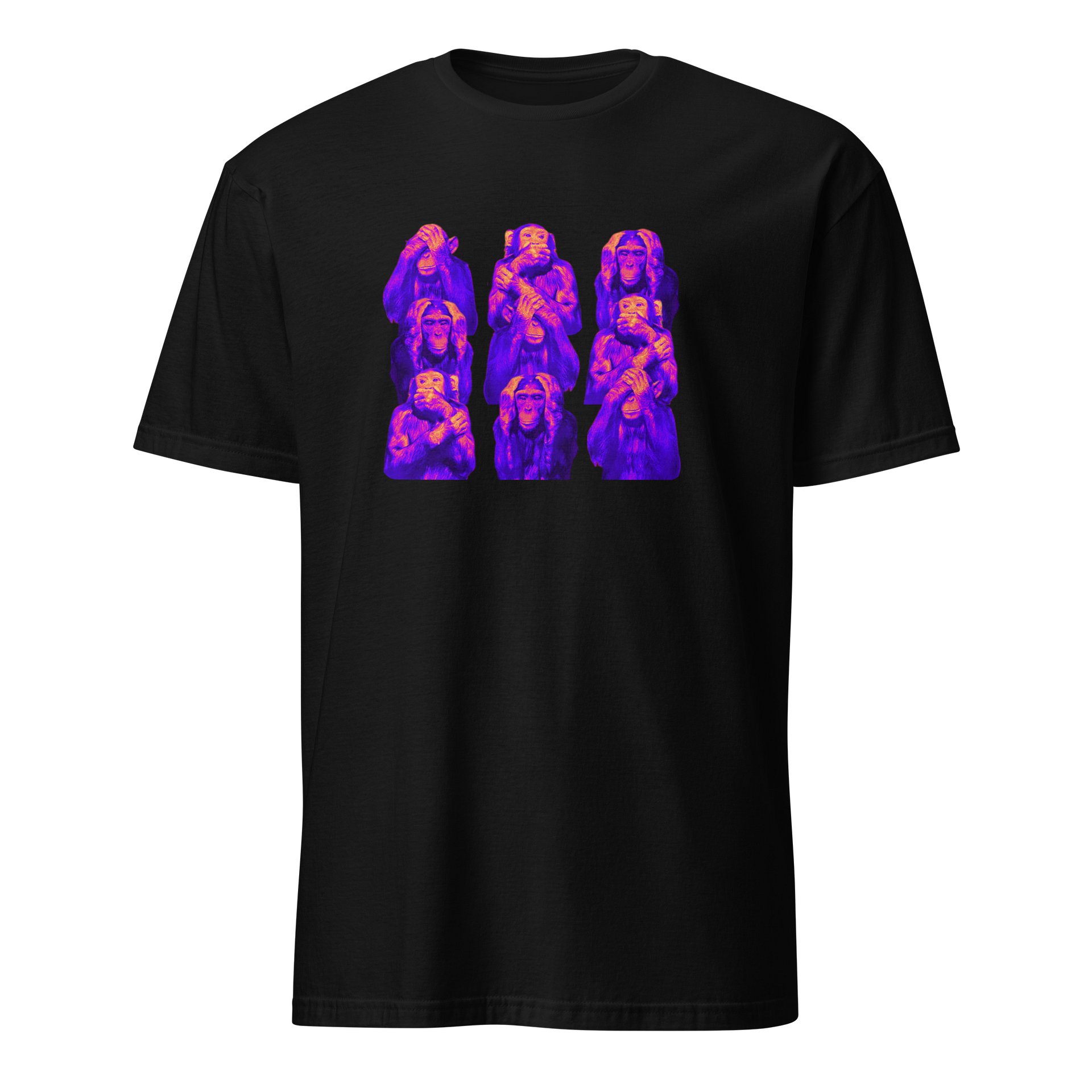 The Wise Monkeys Neon Graphic T-Shirt product image (1)