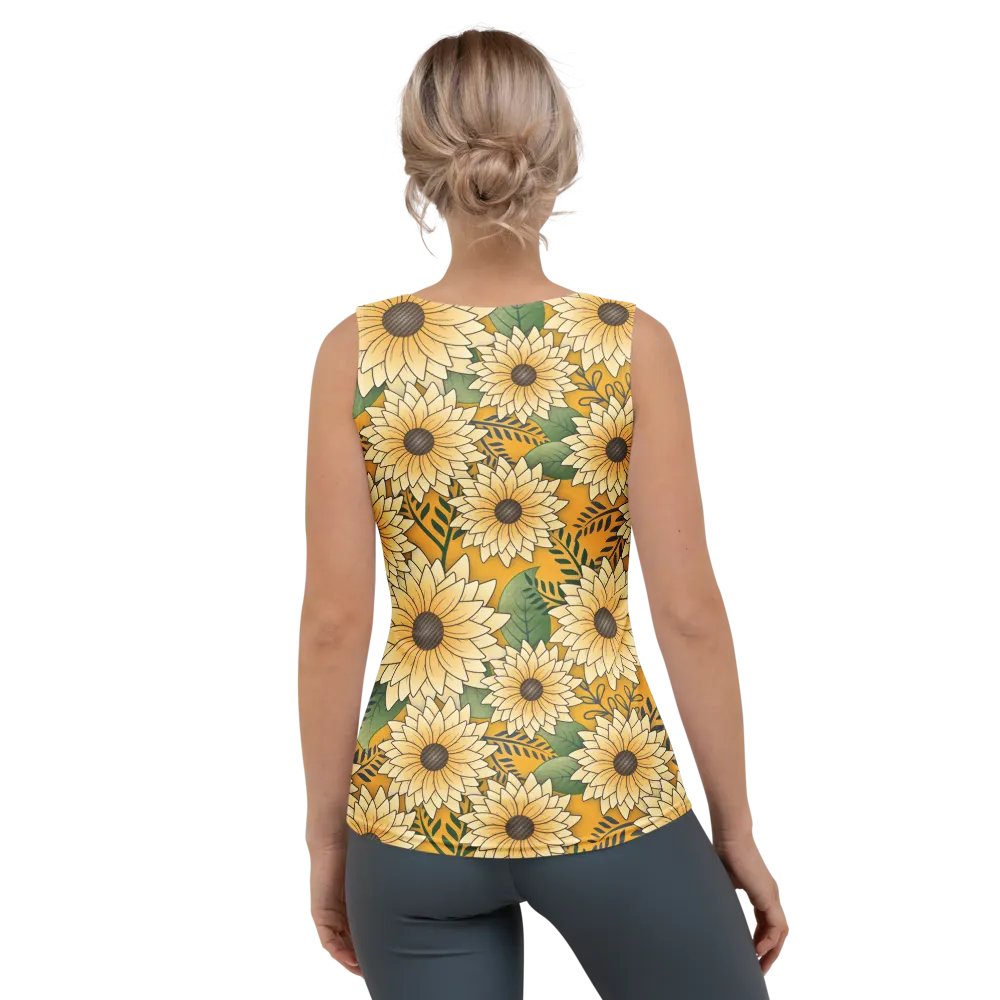 Sunflower Garden Floral Design Women's Tank Top product image (2)