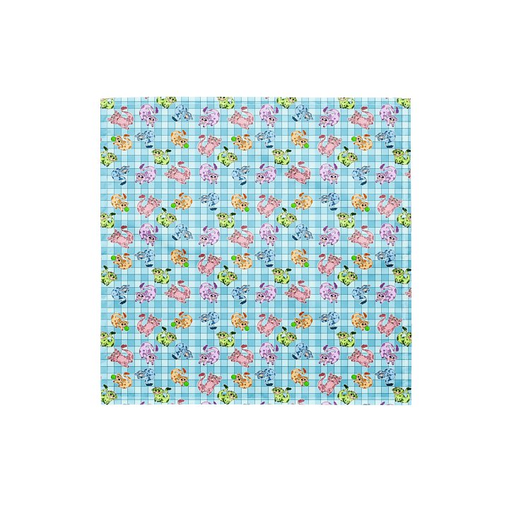 Blue "Buds Everywhere!" Bandana product image (1)