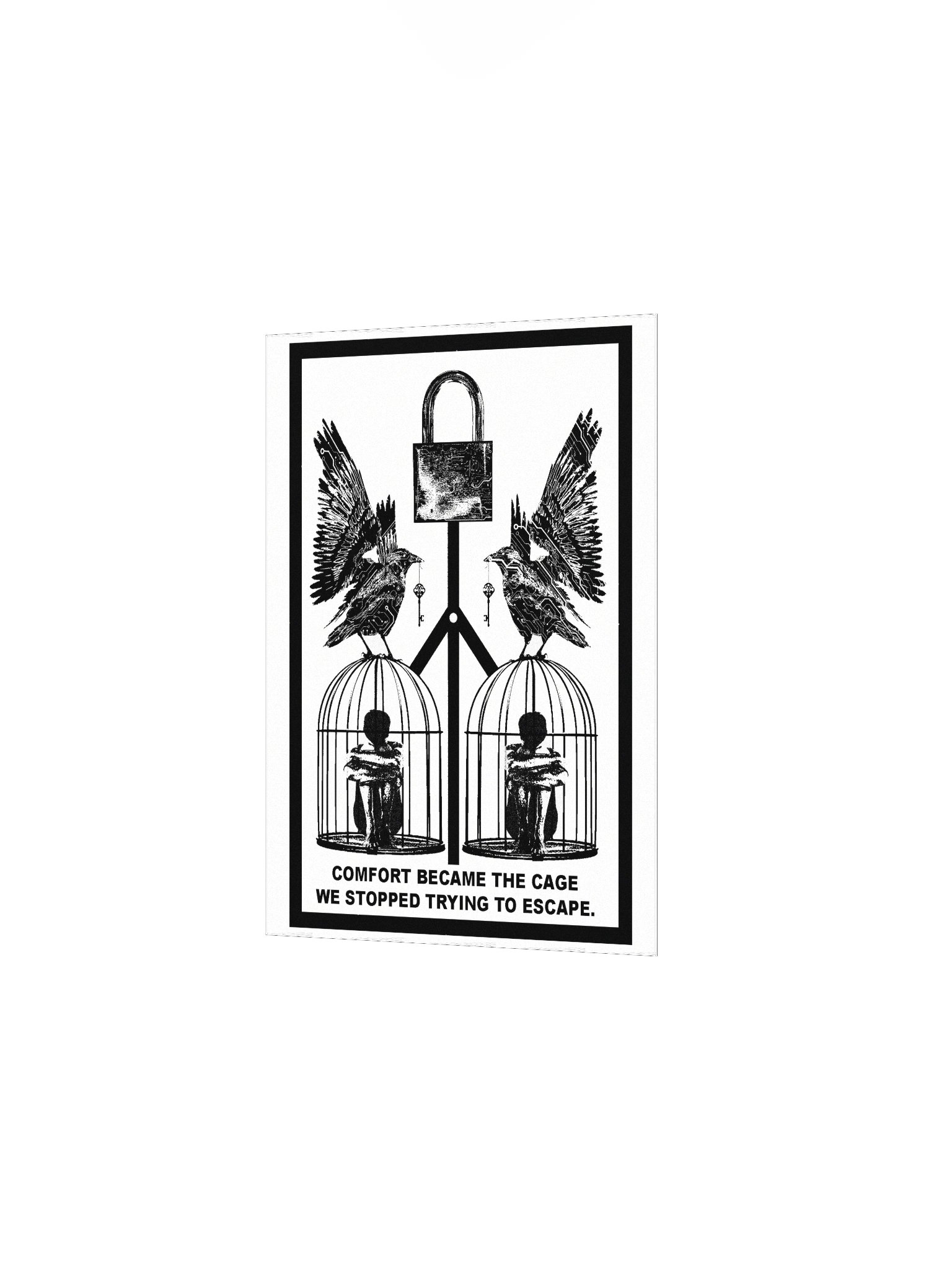 "Cages of Comfort." Print product image (3)