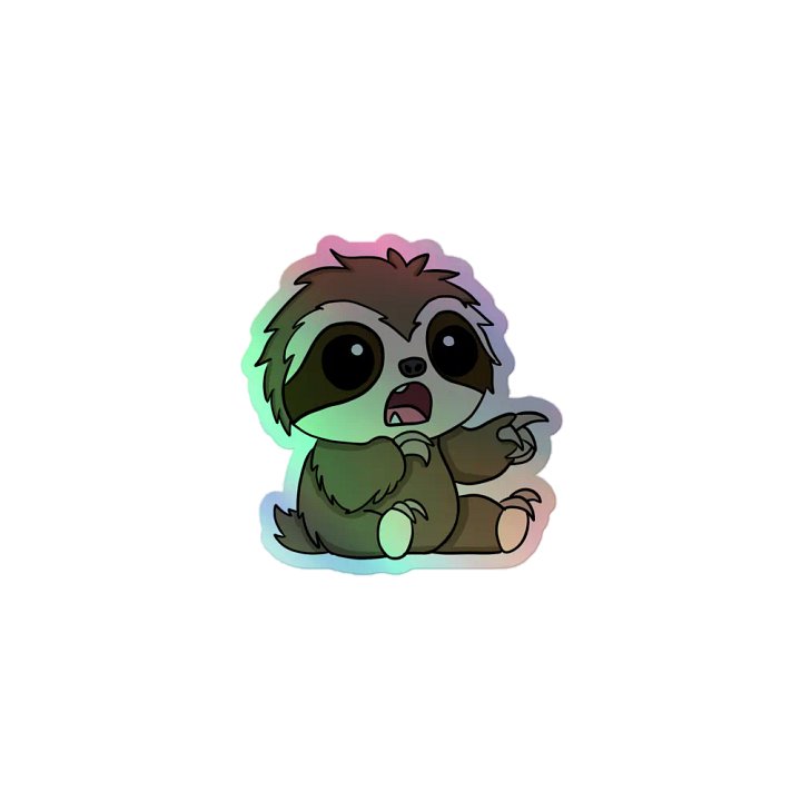 Holographic Sticker Sheet - Pointing product image (1)