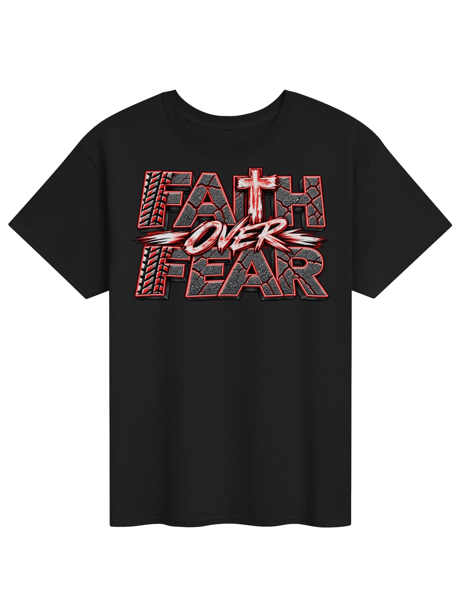 Blacktop Brand: "Faith Over Fear" Heavyweight T-Shirt product image (8)