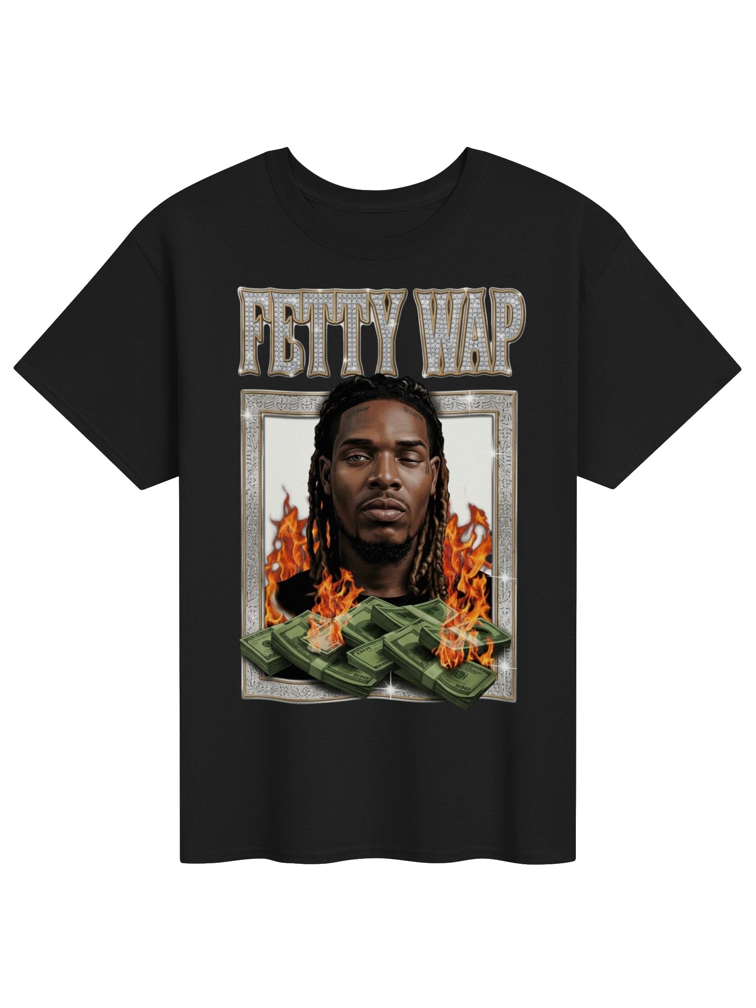 Fetty Wap On Fire T-Shirt product image (1)