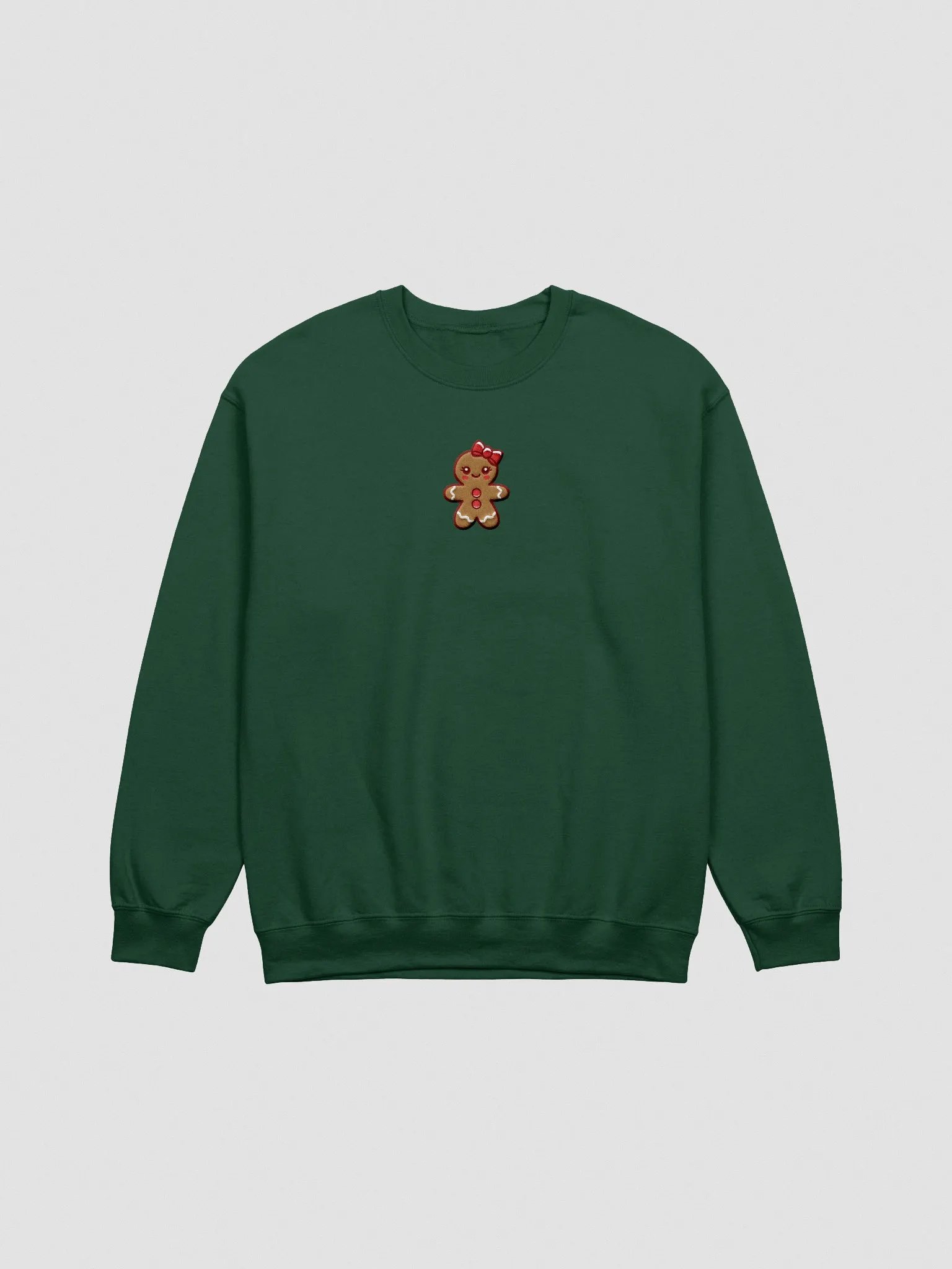 Gingerbread Girl Embroidered Classic Crewneck Sweatshirt product image (1)
