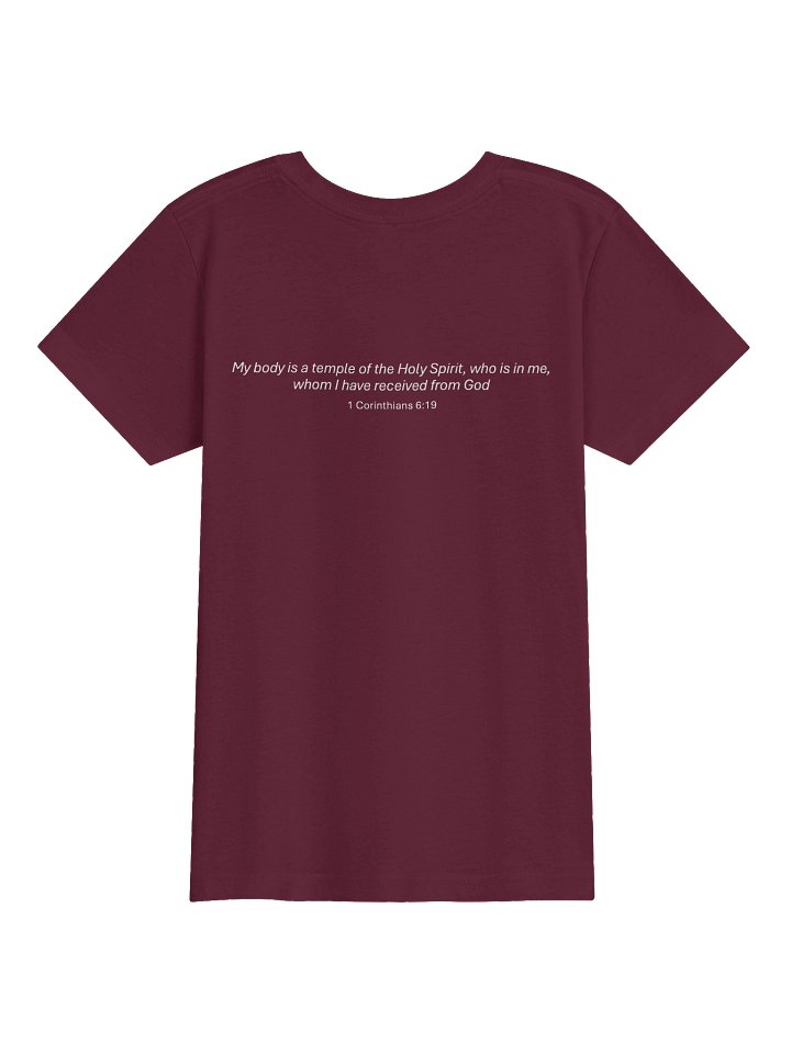 His House Youth T-Shirt - 1 Cor 6:19 product image (1)
