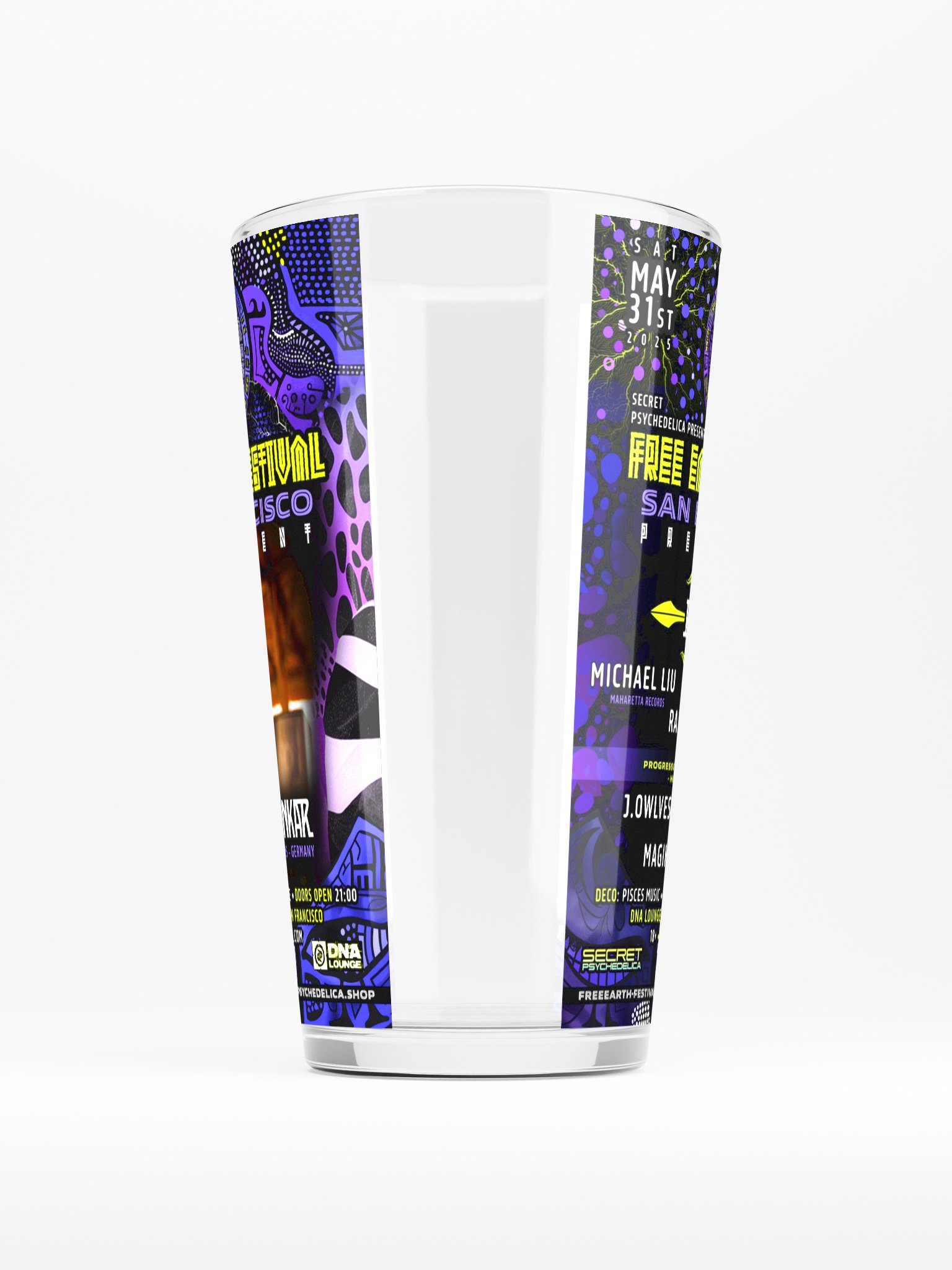 Free Earth Festival: San Francisco Pre-Event Shaker Pint Glass product image (5)