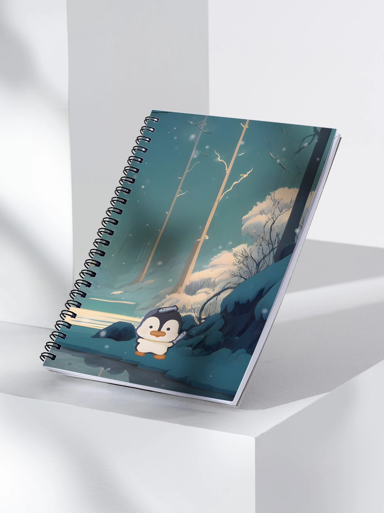 Snow Penguin Spiral Notebook product image (3)