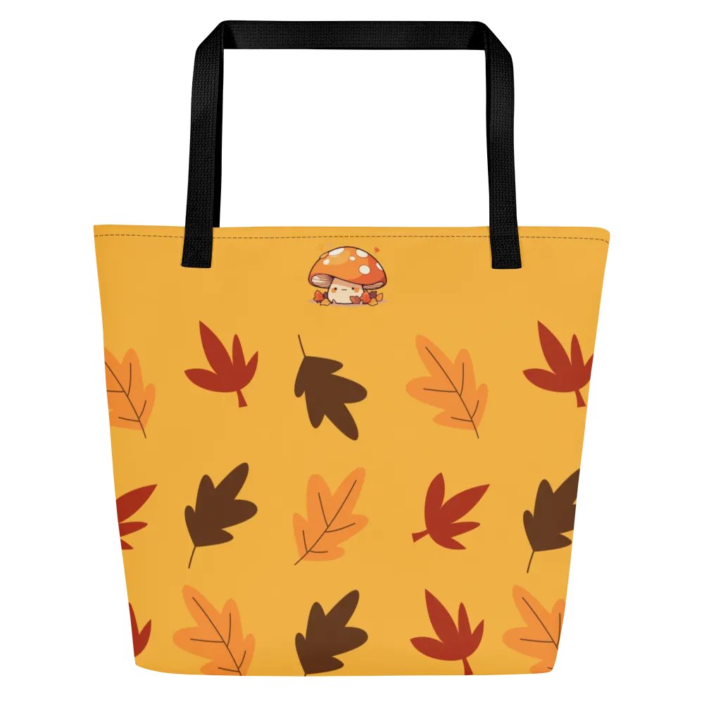 Ochre Leaves Tote Bag product image (1)