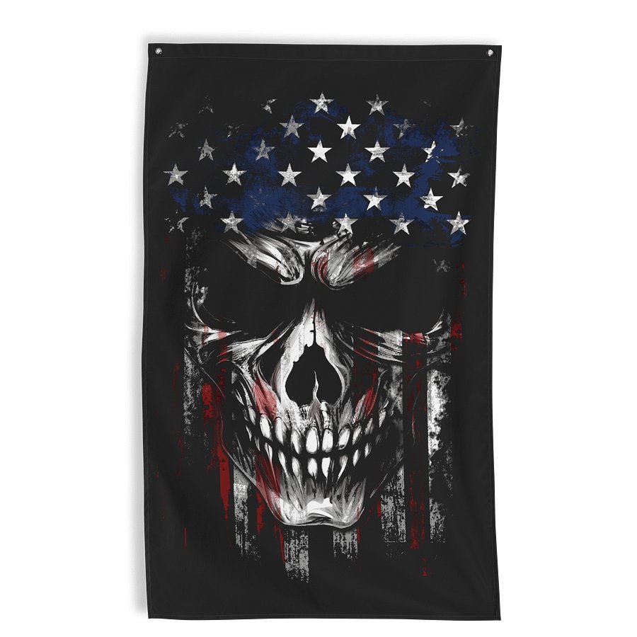 Reaper Face: USA Wall Flag product image (1)