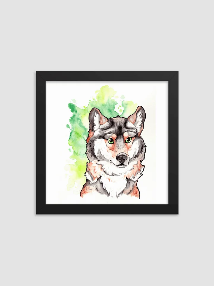 Mexican Gray Wolf Bust - Framed Print product image (2)