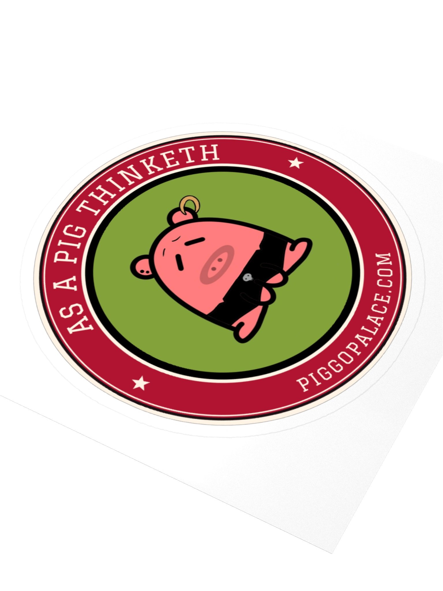 Emo Piggo Sticker | As a Pig Thinketh product image (9)