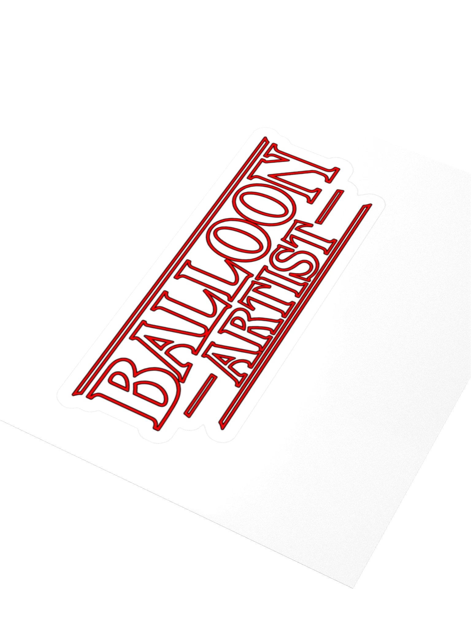 Balloon Artist Stranger Twists Kiss Cut Sticker product image (3)