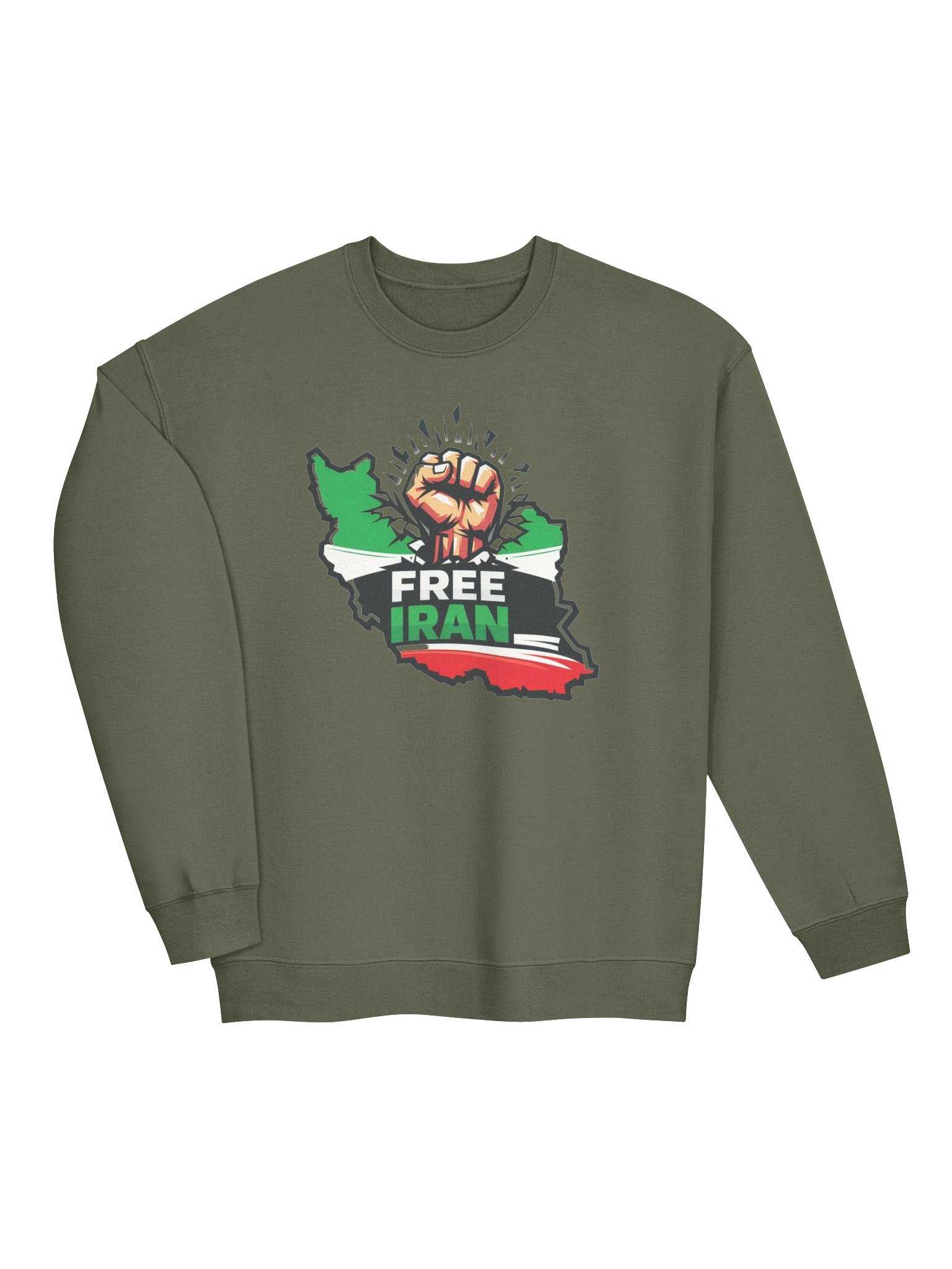 Free Iran Map Pride Unisex Sweater product image (11)