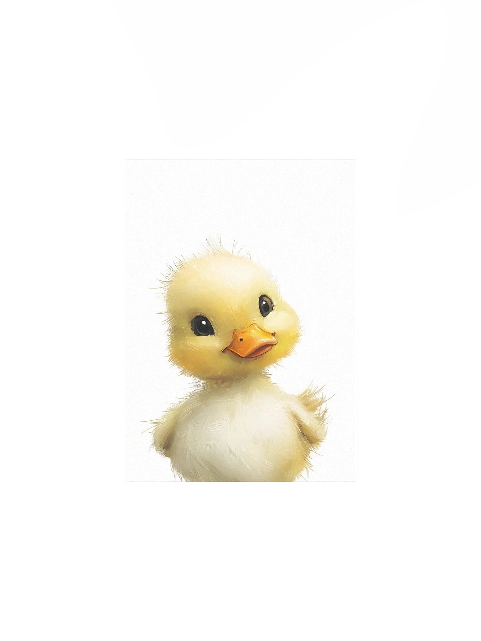 Fluffy Cheeky Duck Nursery Print product image (3)
