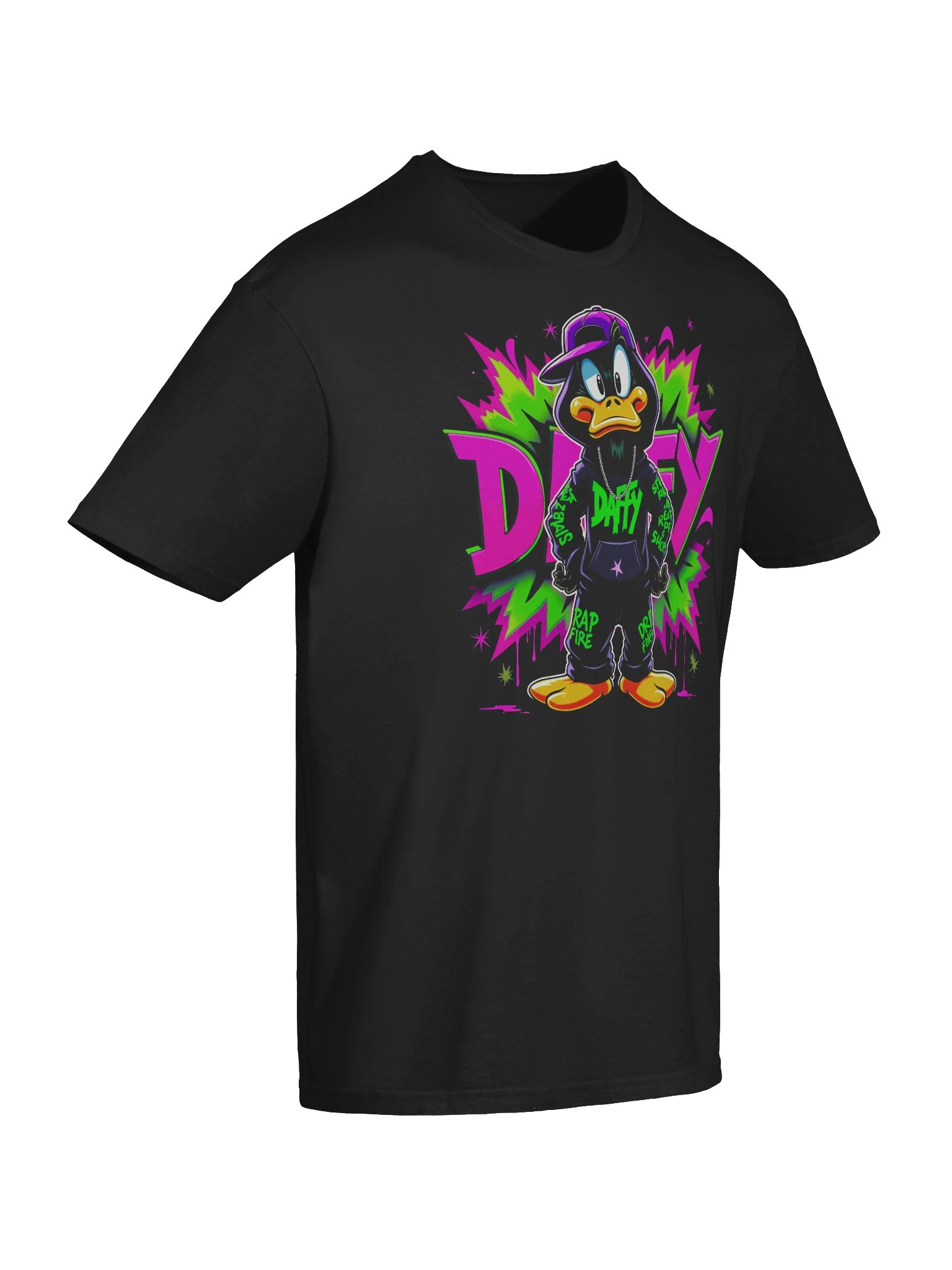 Neon Daffy Duck Streetwear T-Shirt - Unisex T-Shirt – Premium Printed T-Shirt for Everyday Casual & Streetwear product image (10)