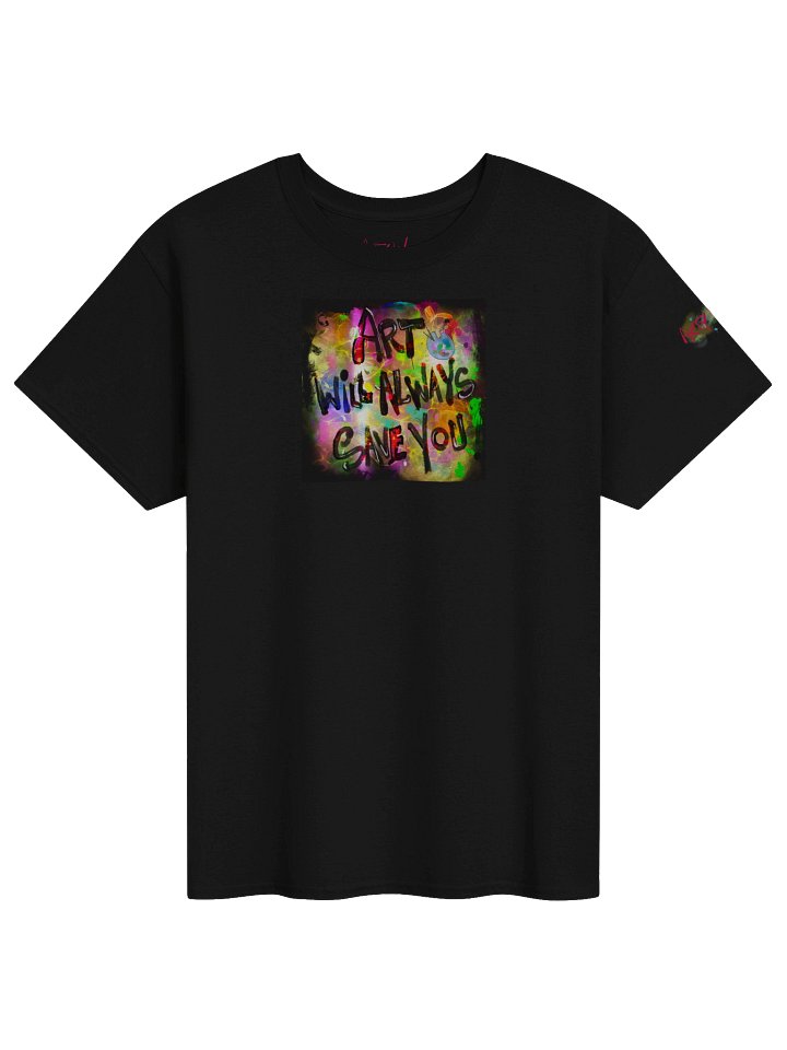 ArtyWear Tee of the Month - Nov '25 'Save You in Black' product image (1)