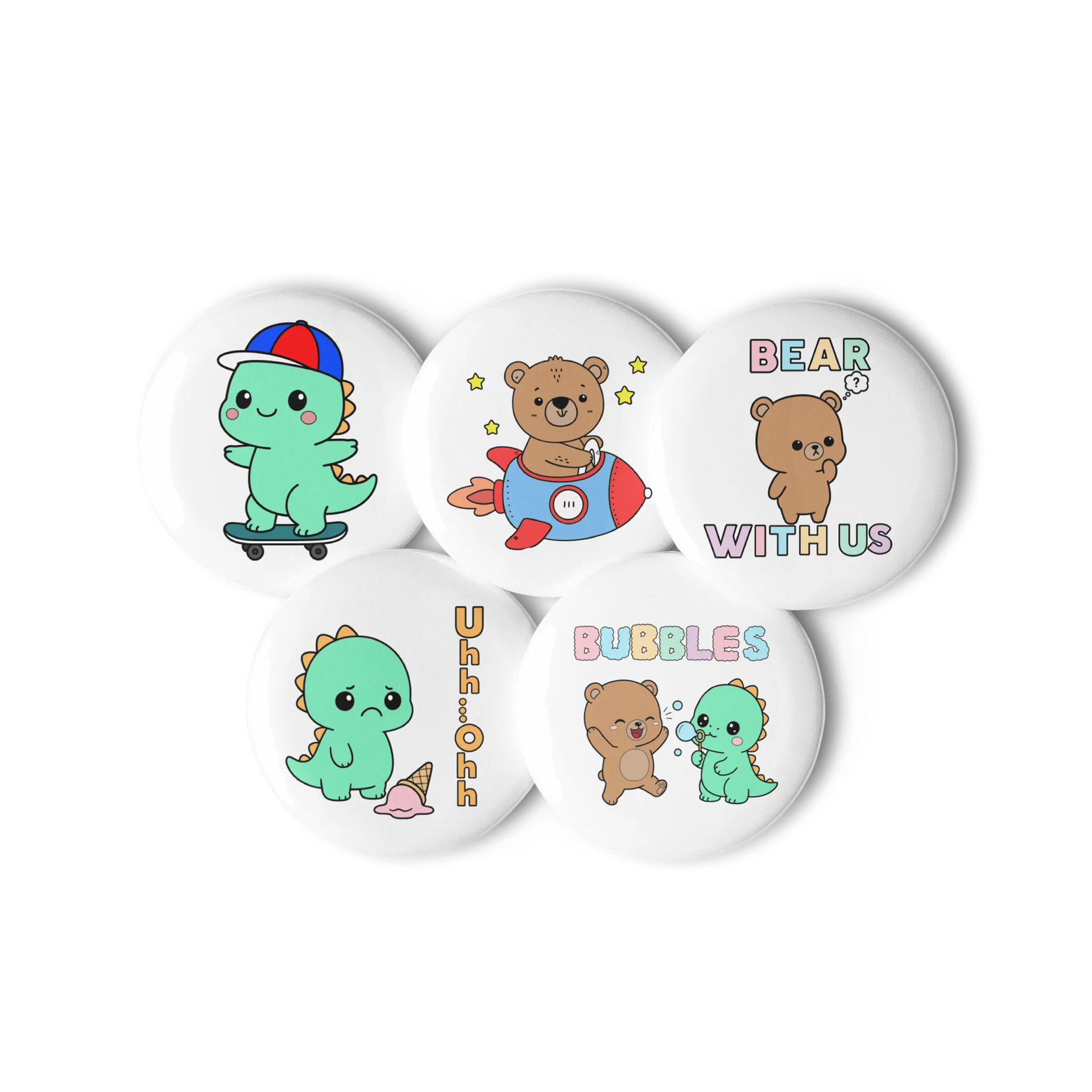 Bear with us Badges product image (2)