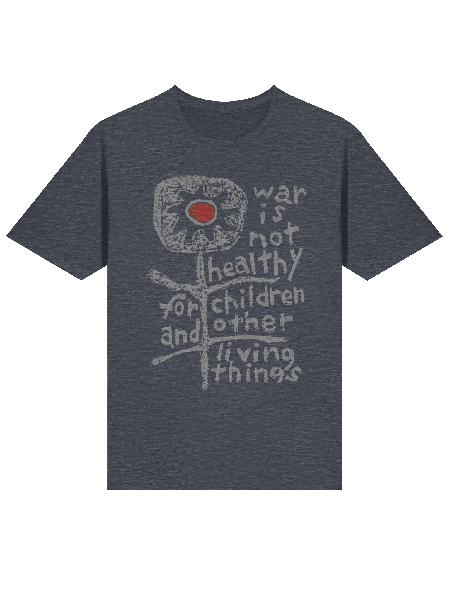 War is Not Healthy Gildan 64000 dark T-Shirt product image (2)