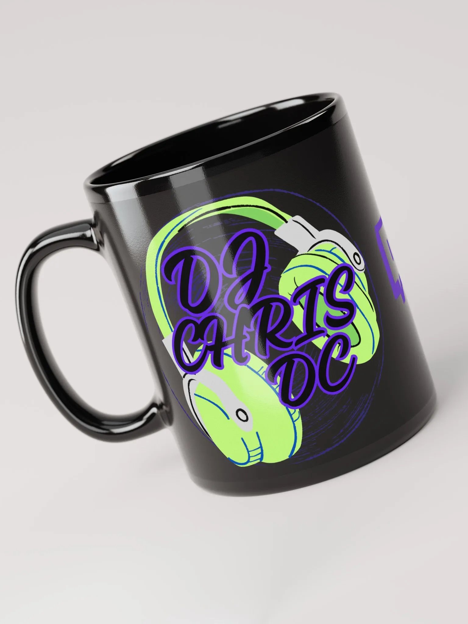 Black Mug With Lime Green Graphic product image (3)