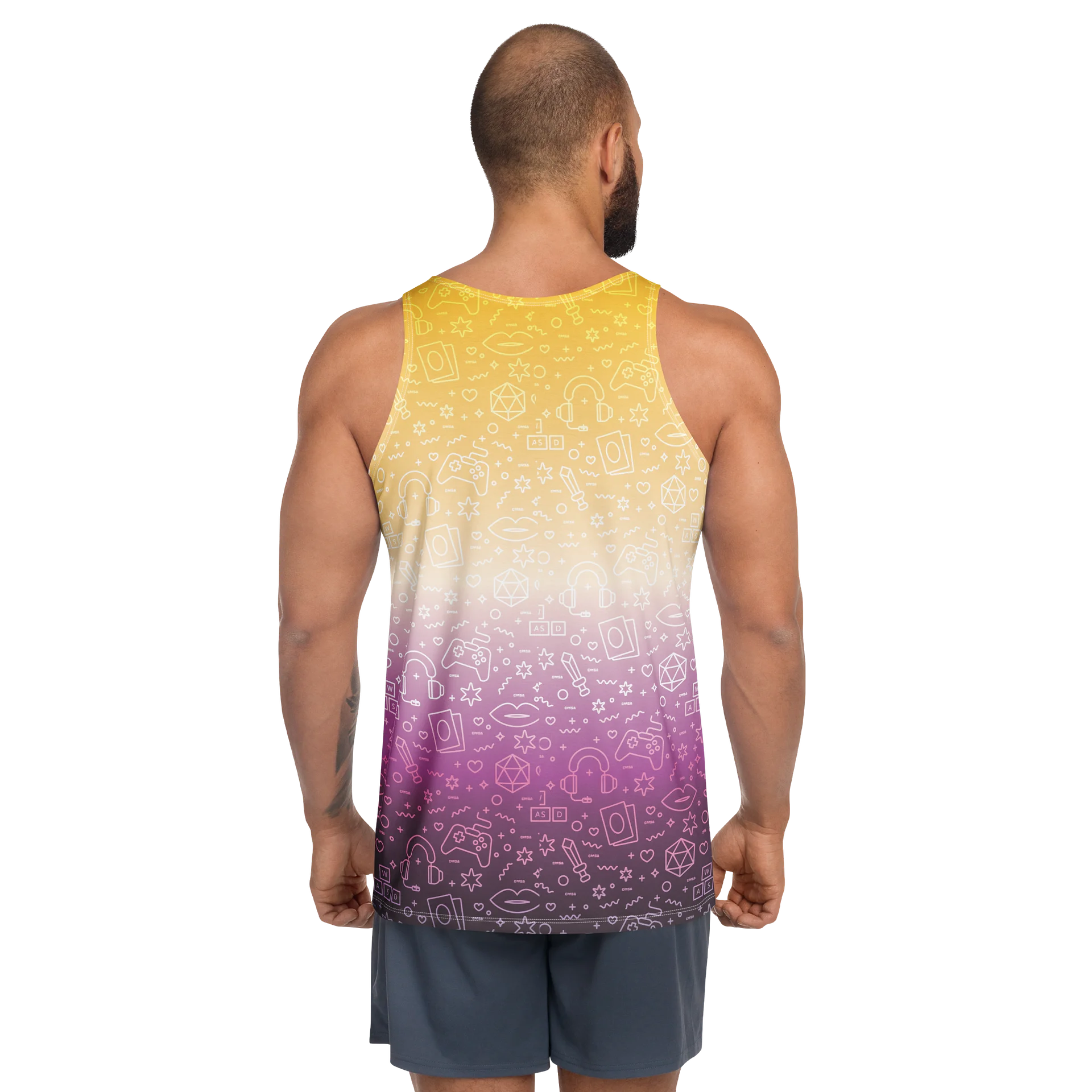 Nonbinary Tank 💛🤍💜🖤 product image (4)