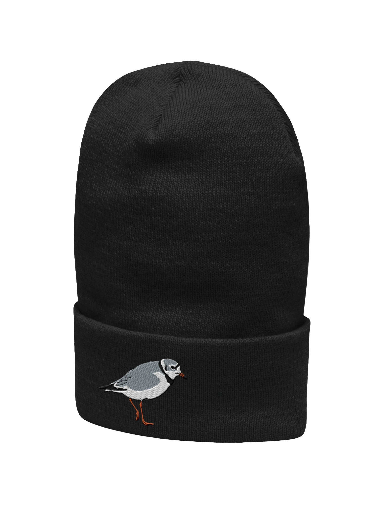 Piping Plover Embroidered Beanie | Shorebird Bird Lover Knit Hat product image (17)