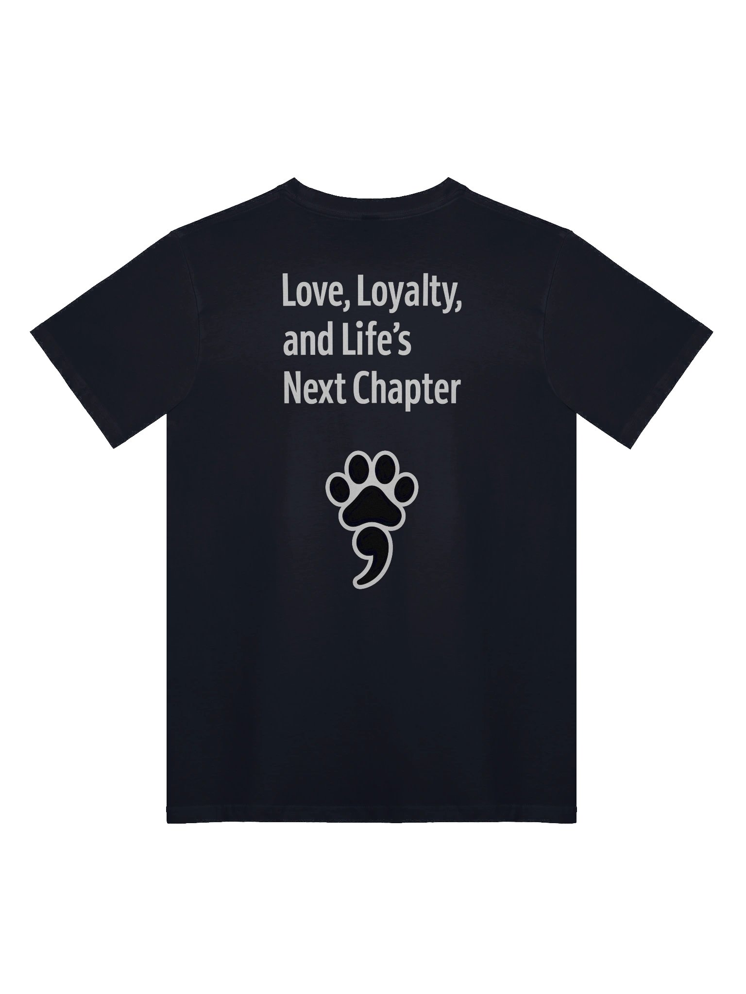 🐾 Paw Semicolon Awareness T-Shirt | Front & Back Design product image (1)