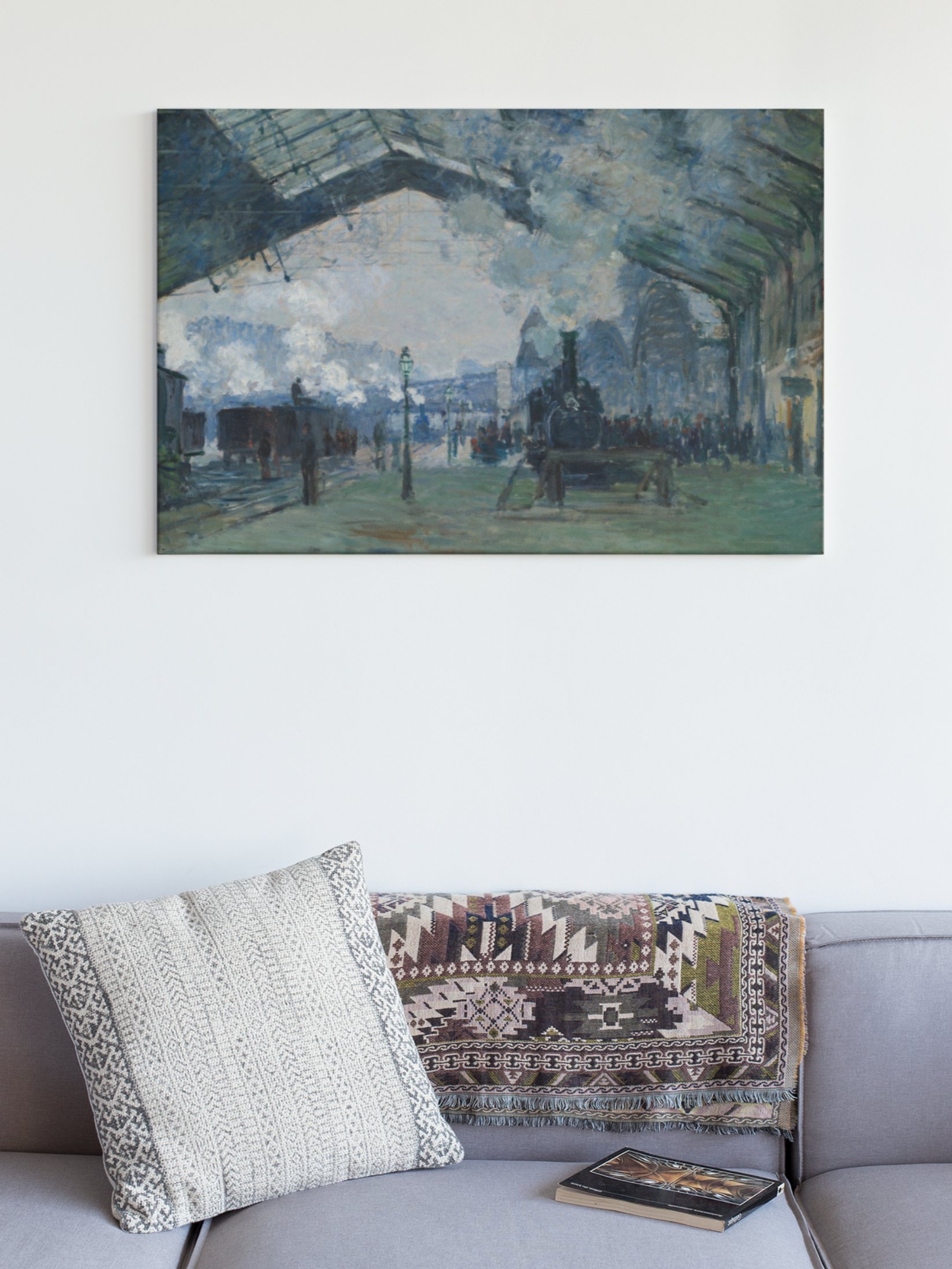 Arrival of the Normandy Train, Gare Saint-Lazare Canvas product image (1)