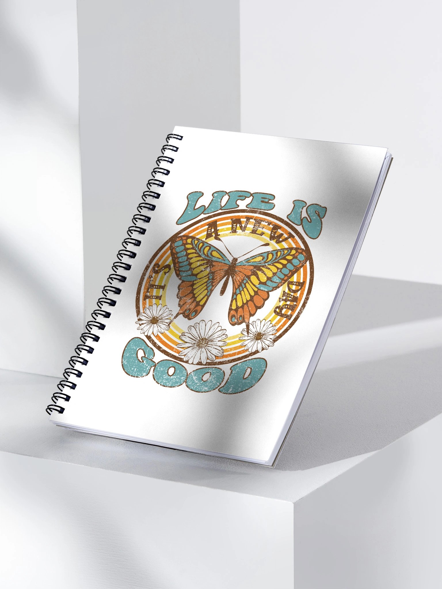 Life Is Good Retro Spiral Notebook product image (3)