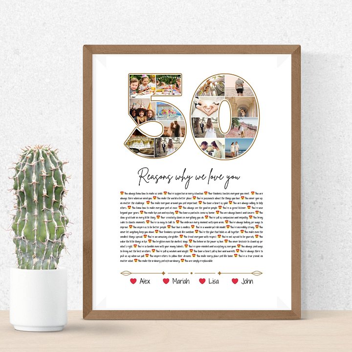 50 Reasons Why We Love You Canva Template product image (2)