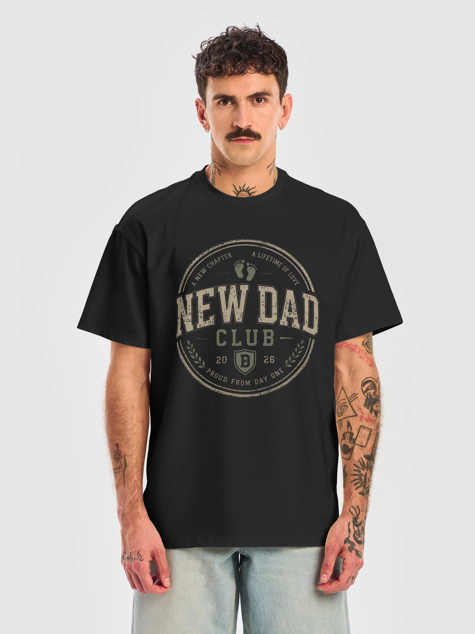 First Father's Day 2026 Gift | New Dad Club Vintage T-Shirt product image (1)