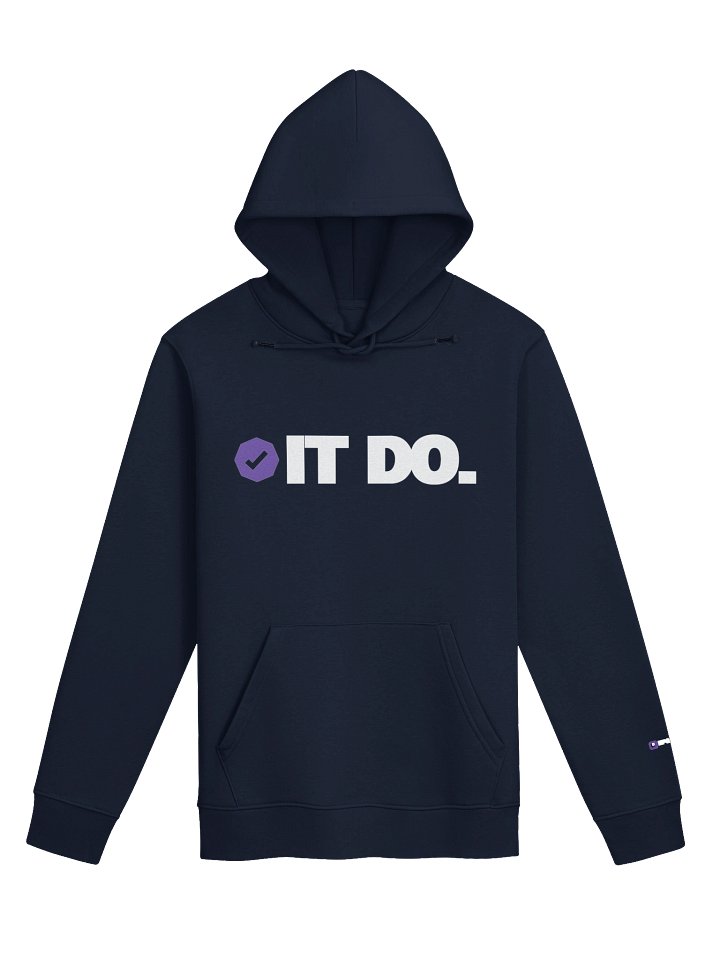 ITDO. White Logo Obsidian/Midnight Hoodie product image (1)