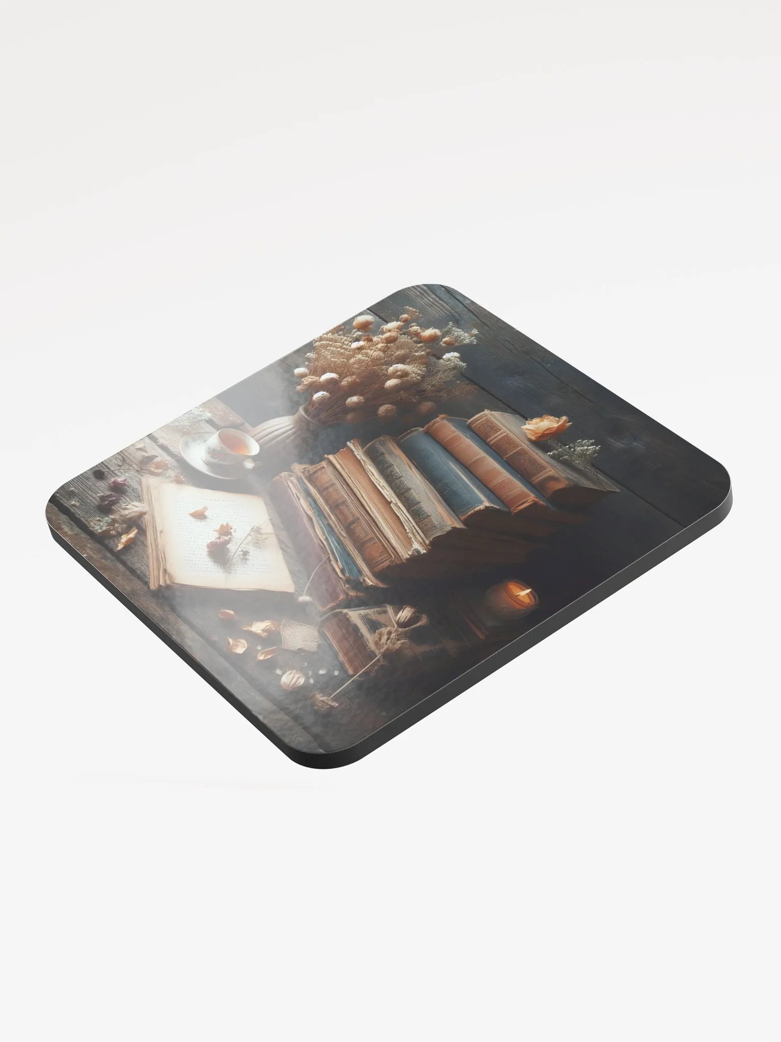 Rustic Reading Corner Cork Coaster product image (3)